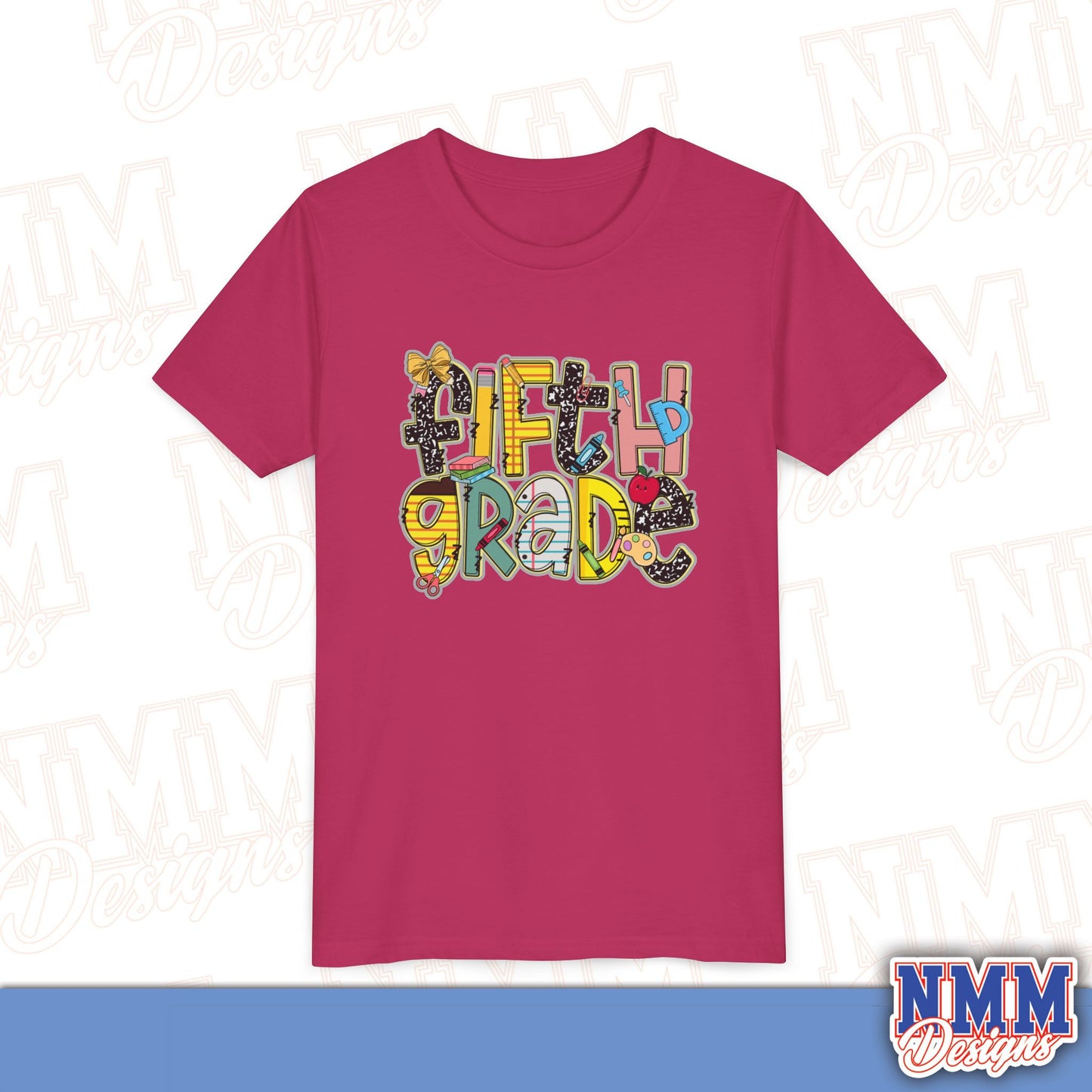 Copy of Fifth Grade Back to School Youth Shirt, Kids Sportswear, School Spirit Apparel, Back to School