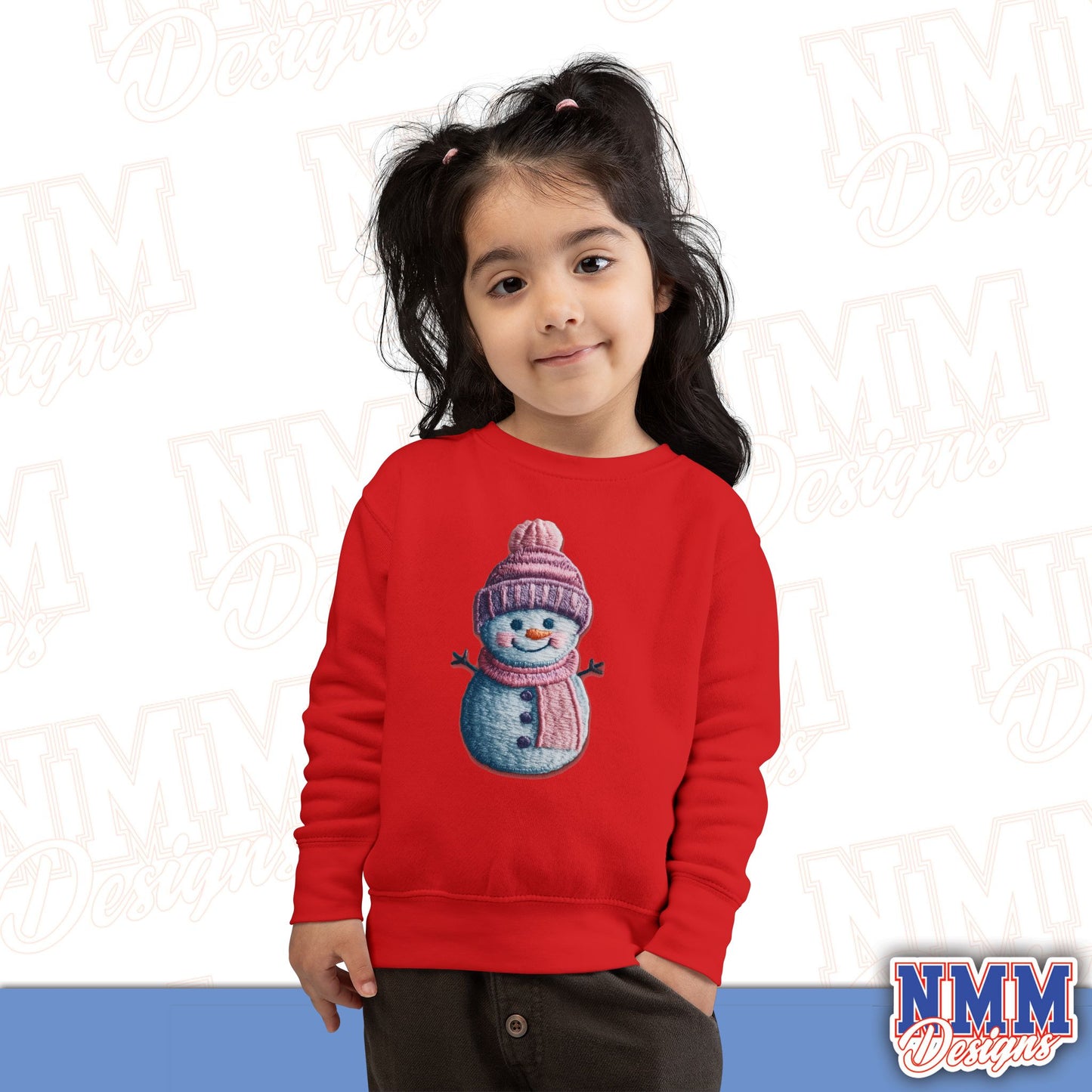 Cute Snowman Toddler Sweatshirt - Cozy Winter Wear