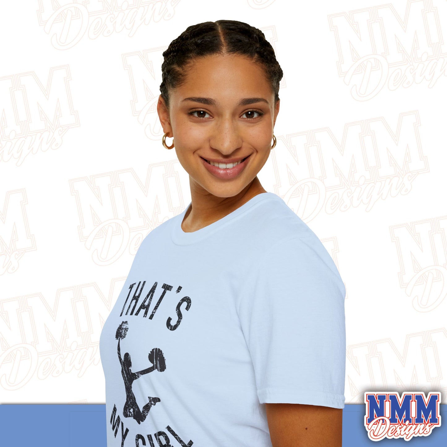That's My Girl Cheer T-Shirt, Sports Tee, Active Lifestyle Wear, Cheerleading Apparel