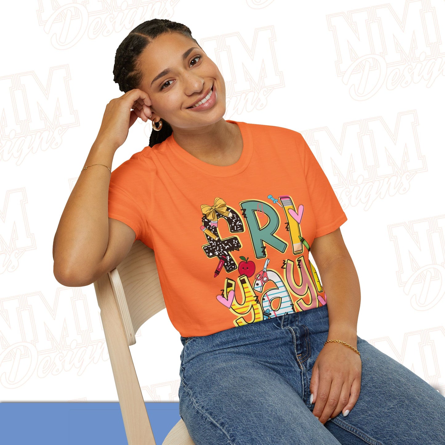 FRI-YAY Unisex Softstyle T-Shirt, Fun Graphic Tee, Weekend Vibe Shirt, Gift for Friends, Casual Wear, Celebration Outfit