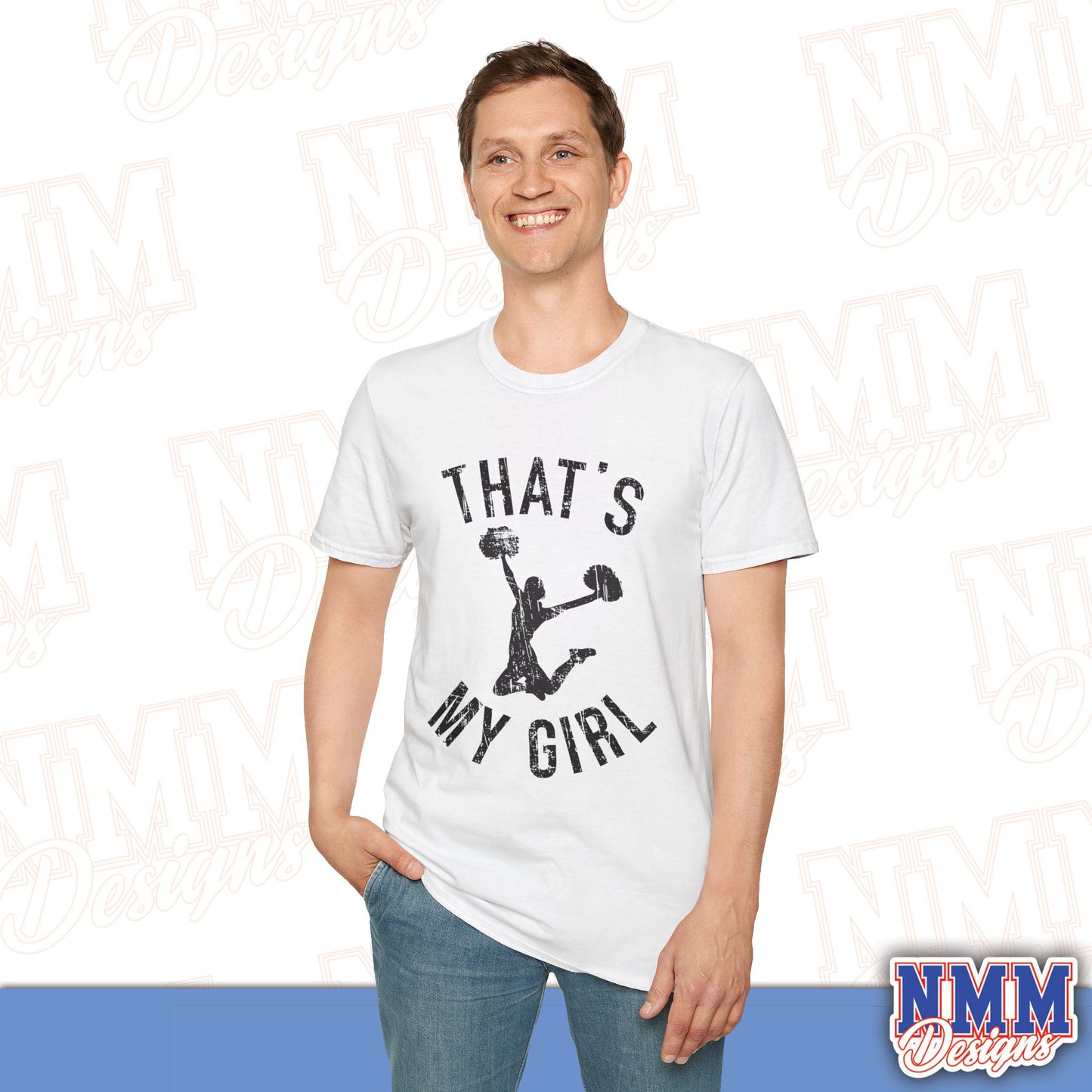 That's My Girl Cheer T-Shirt, Sports Tee, Active Lifestyle Wear, Cheerleading Apparel