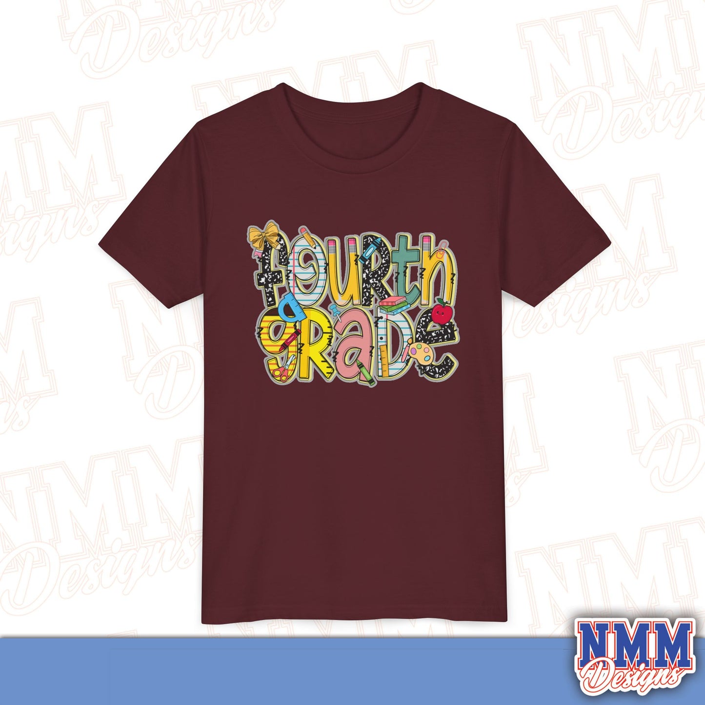 Fourth Grade Back to School Youth Shirt, Kids Sportswear, School Spirit Apparel, Back to School