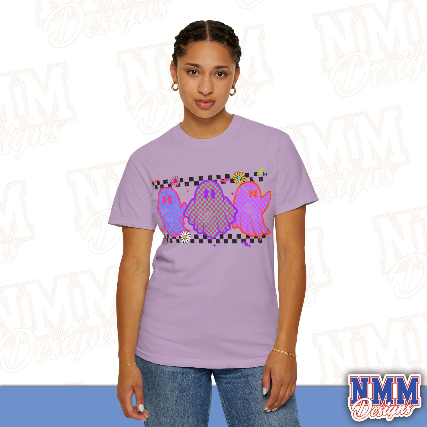 Colorful Ghosts Unisex T-Shirt - Fun Casual Wear, Halloween Costume, LGBTQ+ Pride Shirt, Gifts for Friends, Everyday Style