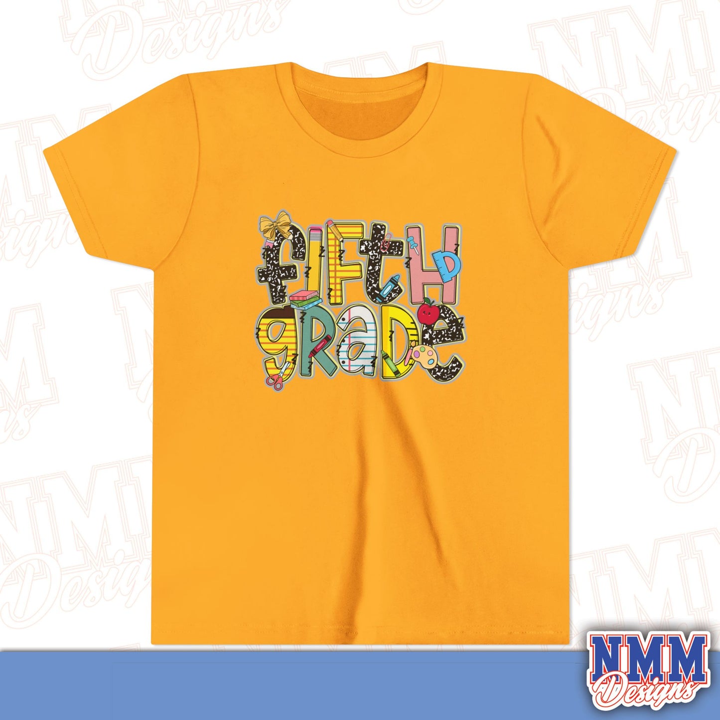 Copy of Fifth Grade Back to School Youth Shirt, Kids Sportswear, School Spirit Apparel, Back to School