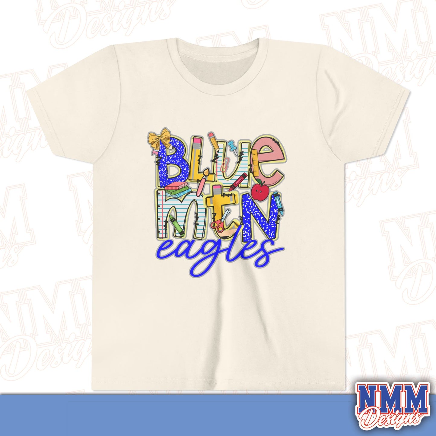 Blue Mountain Eagles Youth Shirt, Kids Sportswear, School Spirit Apparel, Back to School