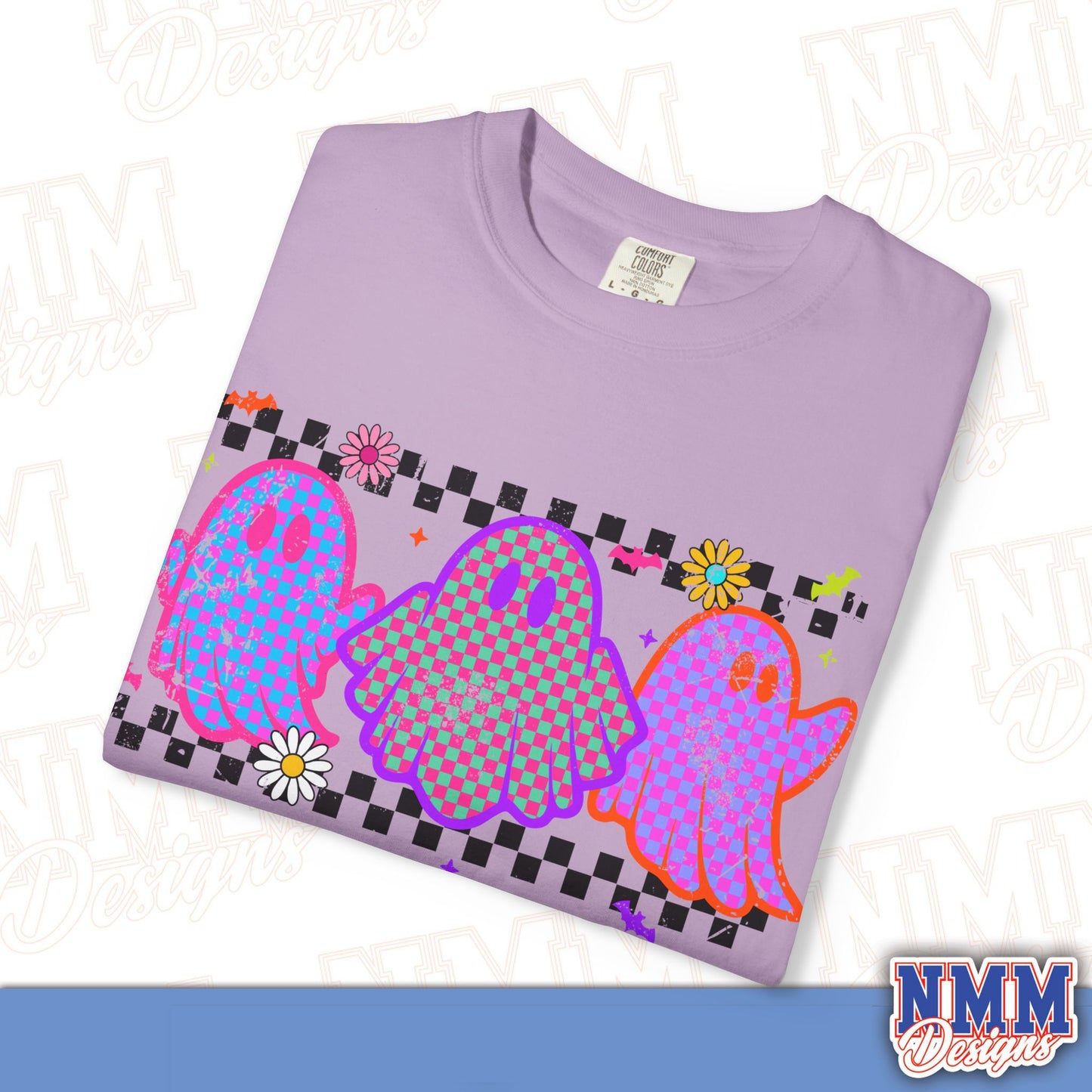 Colorful Ghosts Unisex T-Shirt - Fun Casual Wear, Halloween Costume, LGBTQ+ Pride Shirt, Gifts for Friends, Everyday Style