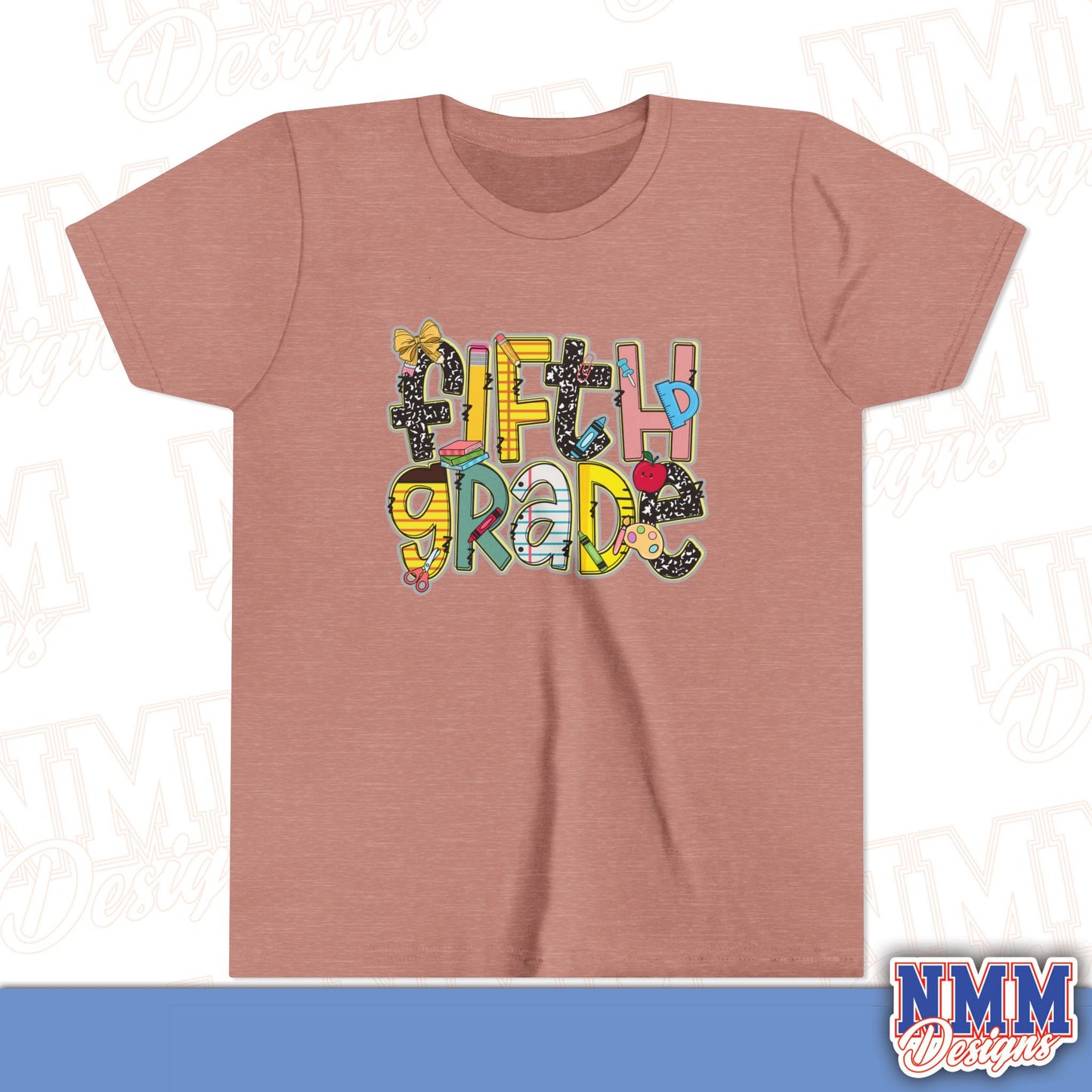 Copy of Fifth Grade Back to School Youth Shirt, Kids Sportswear, School Spirit Apparel, Back to School