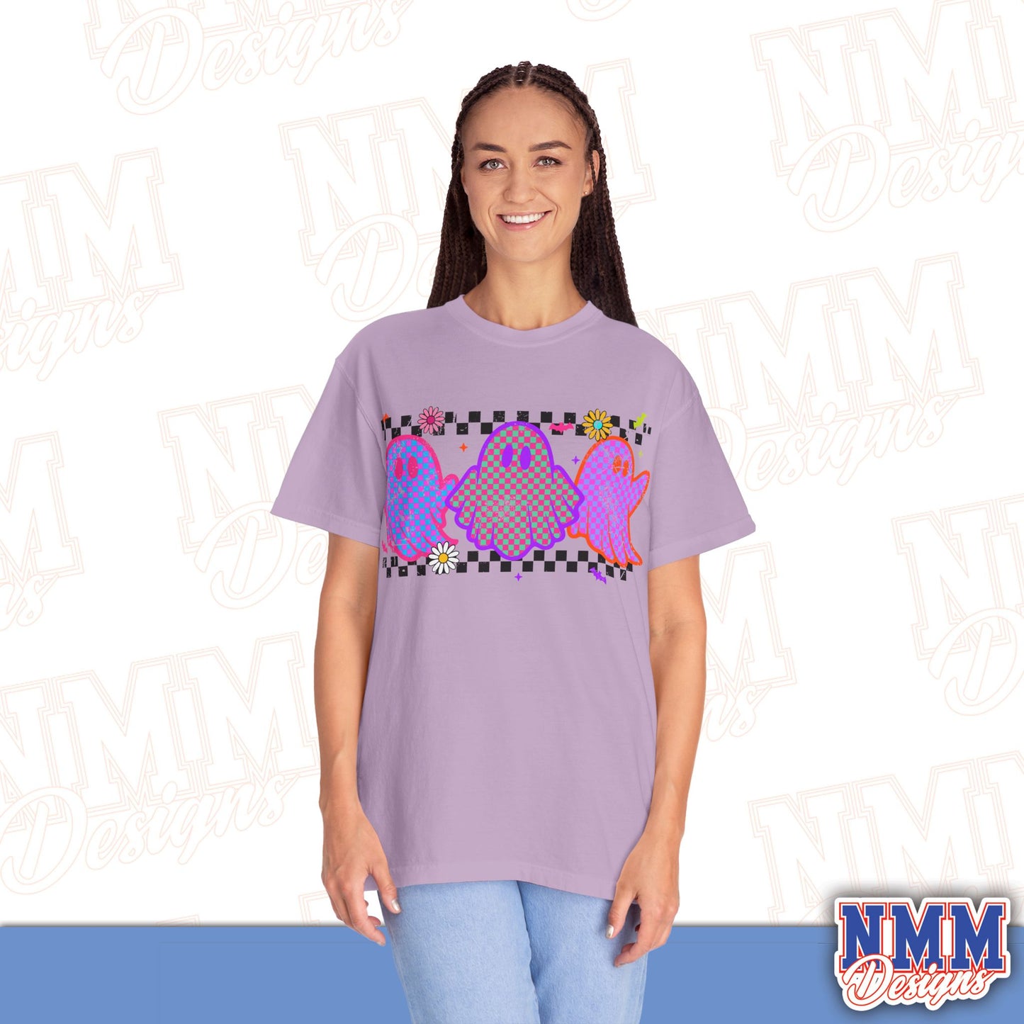 Colorful Ghosts Unisex T-Shirt - Fun Casual Wear, Halloween Costume, LGBTQ+ Pride Shirt, Gifts for Friends, Everyday Style