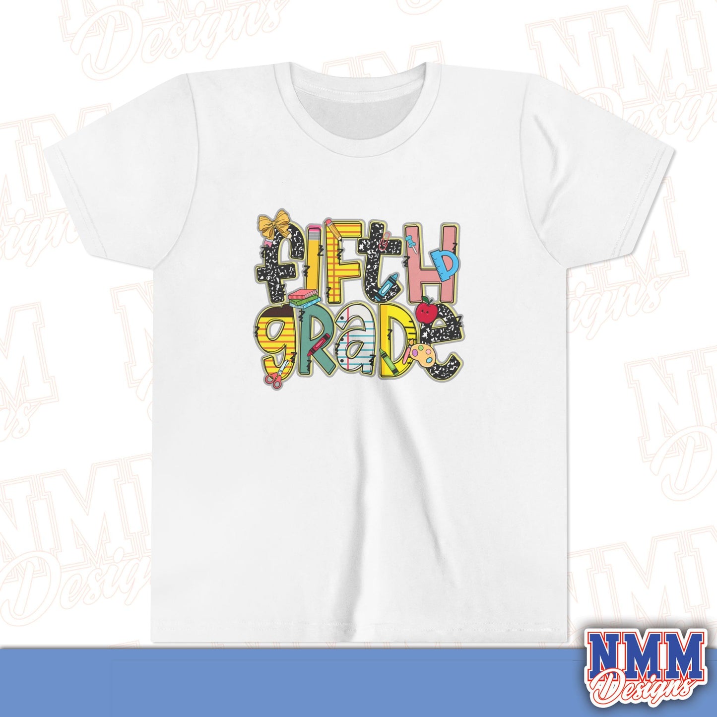 Copy of Fifth Grade Back to School Youth Shirt, Kids Sportswear, School Spirit Apparel, Back to School