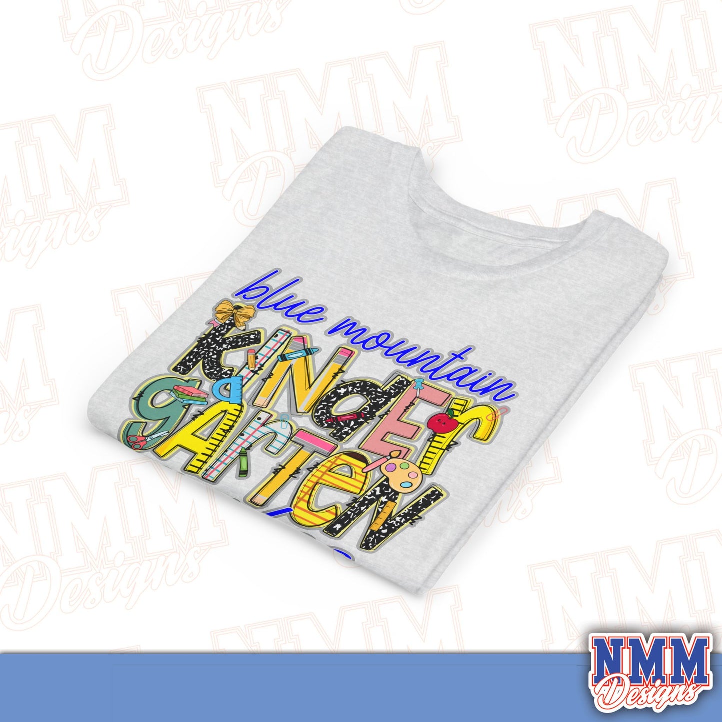 Blue Mountain Eagles Kindergarten Youth Shirt, Kids Sportswear, School Spirit Apparel, Back to School