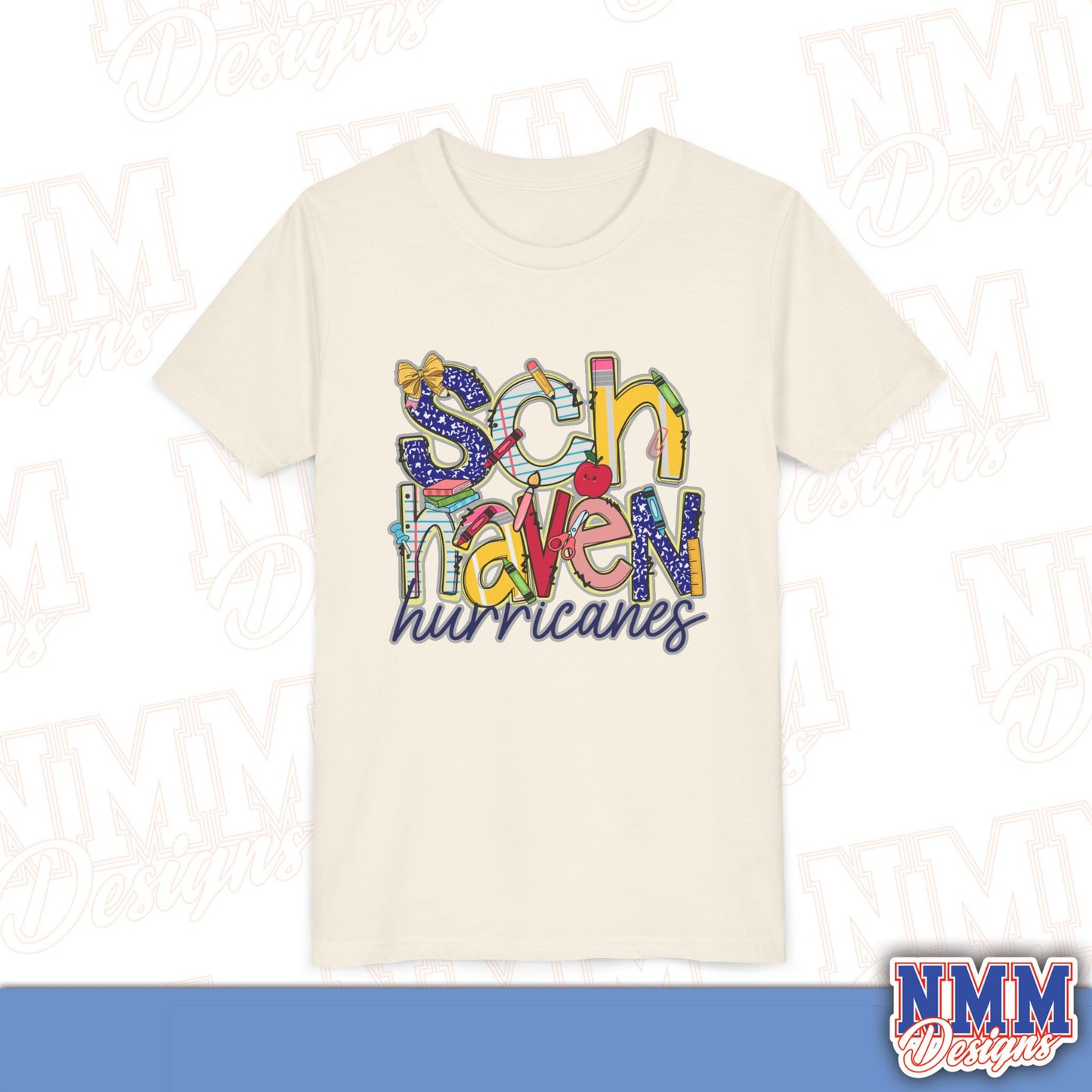 Schuylkill Haven Hurricanes Youth Shirt, Kids Sportswear,,School Spirit Apparel, Back to School