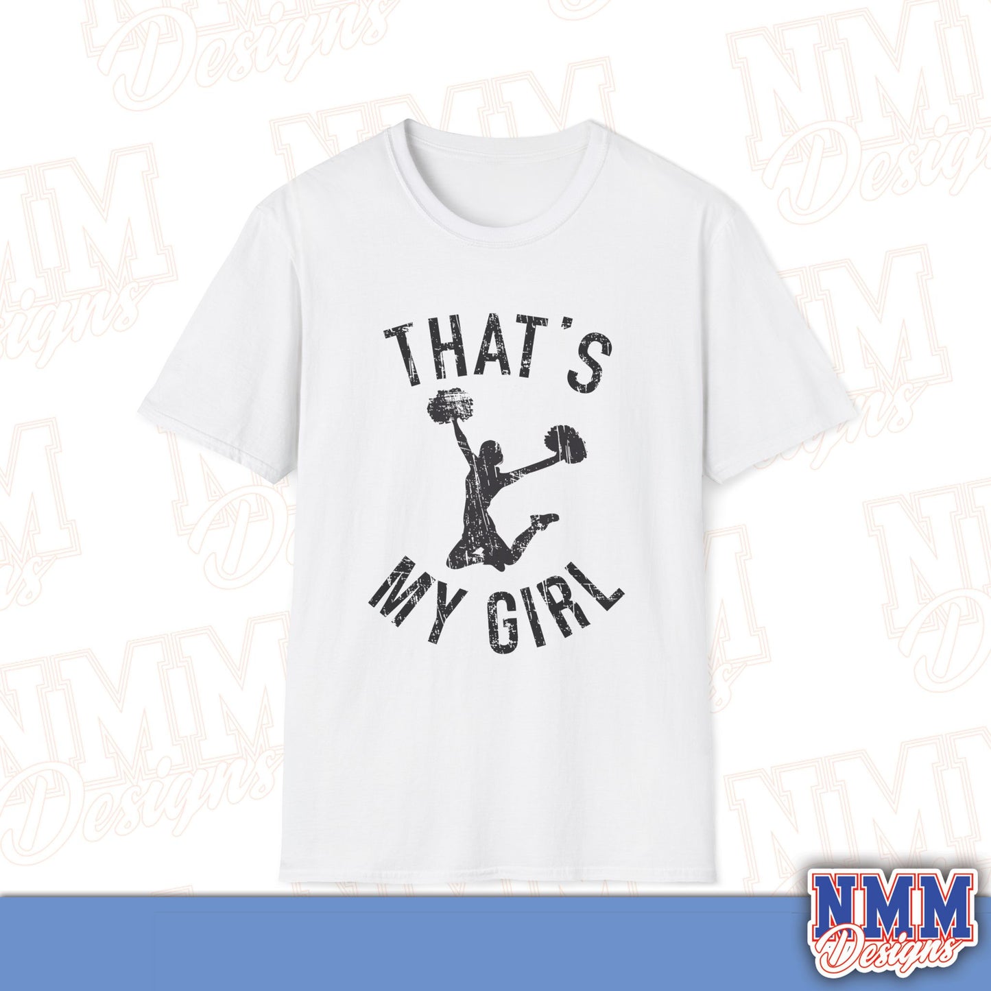 That's My Girl Cheer T-Shirt, Sports Tee, Active Lifestyle Wear, Cheerleading Apparel