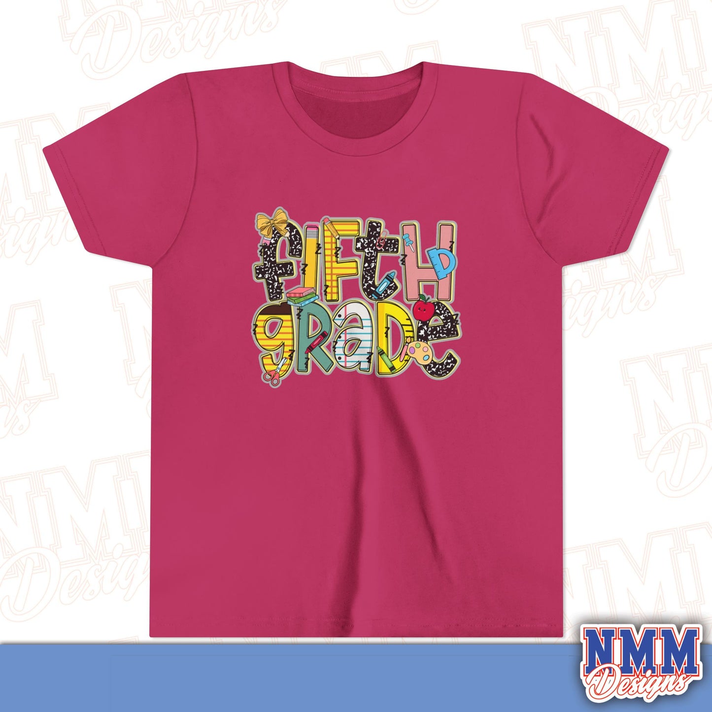 Copy of Fifth Grade Back to School Youth Shirt, Kids Sportswear, School Spirit Apparel, Back to School