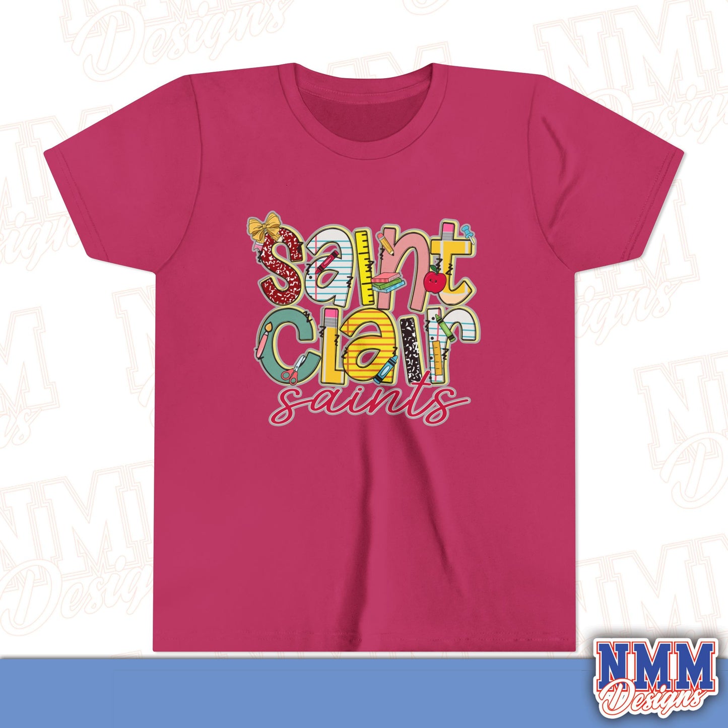 Saint Clair School Youth Shirt, Kids Sportswear, School Spirit Apparel, Back to School