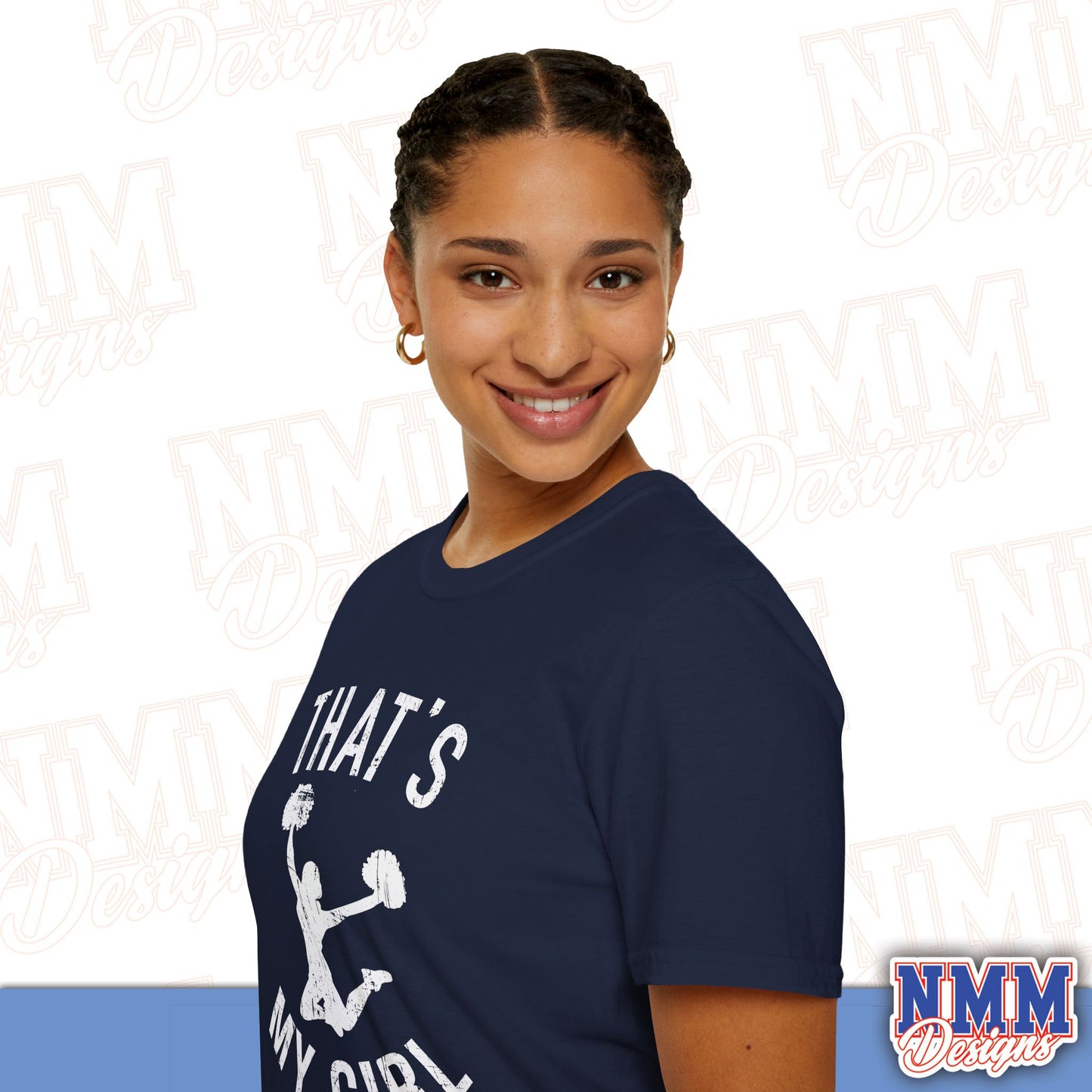 That's My Girl Cheer T-Shirt, Sports Tee, Active Lifestyle Wear, Cheerleading Apparel