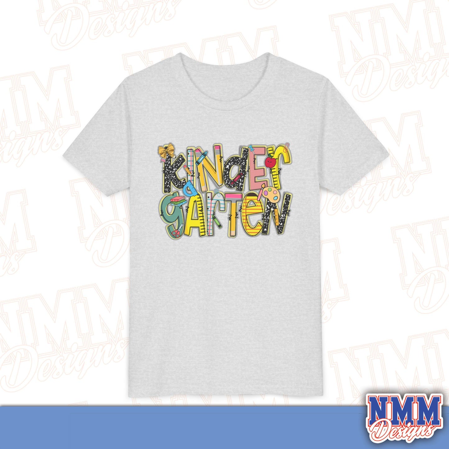 Kindergarten Back to School Youth Shirt, Kids Sportswear, School Spirit Apparel, Back to School