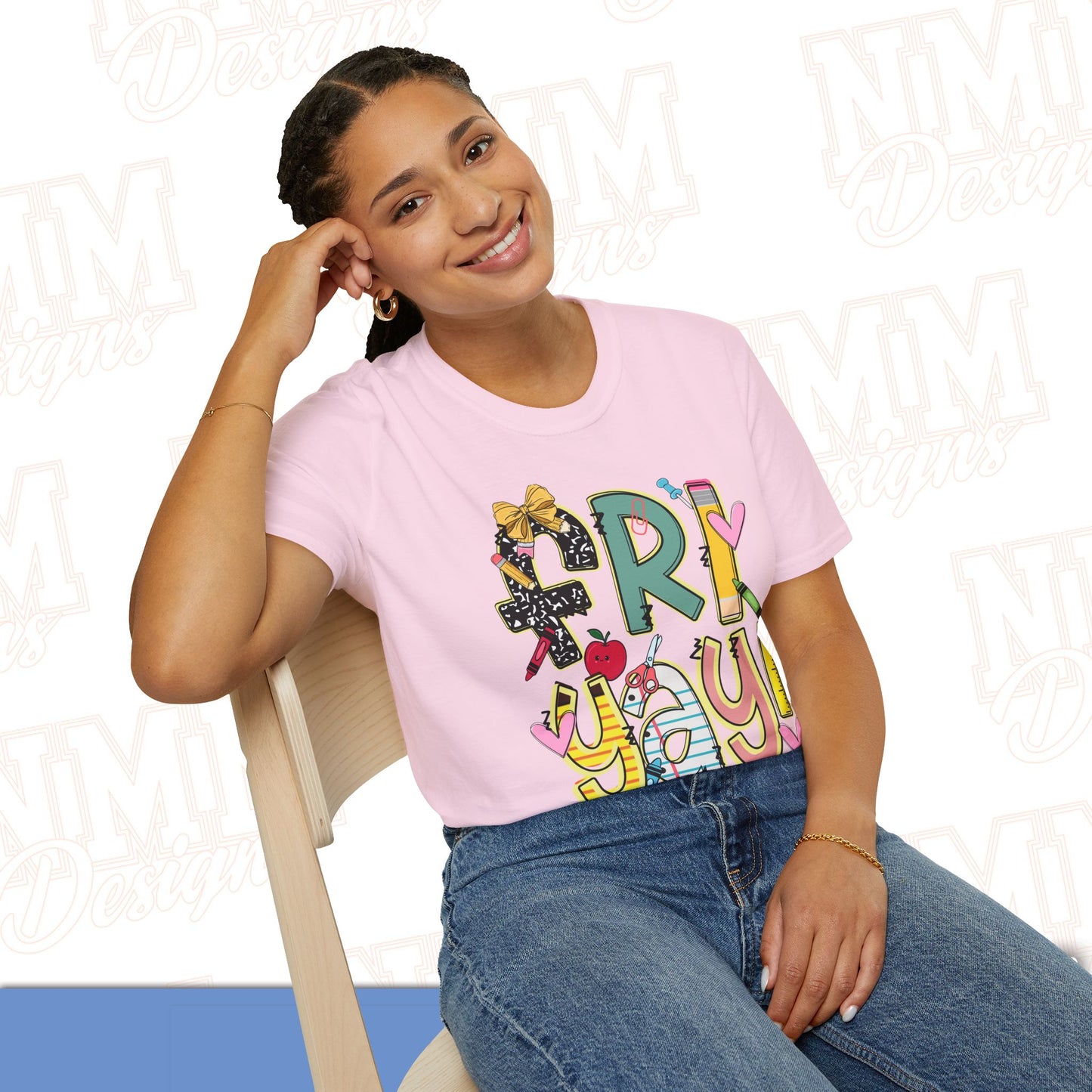 FRI-YAY Unisex Softstyle T-Shirt, Fun Graphic Tee, Weekend Vibe Shirt, Gift for Friends, Casual Wear, Celebration Outfit