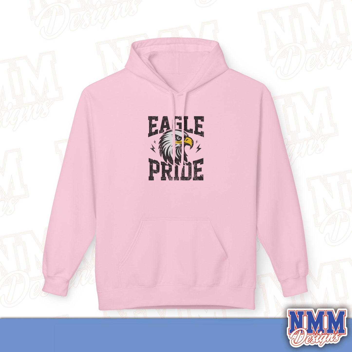 Eagle Pride Fleece Hoodie - Unisex Sweatshirt for School Spirit, Team Wear, Sports Events, Gifts, Casual Outfit