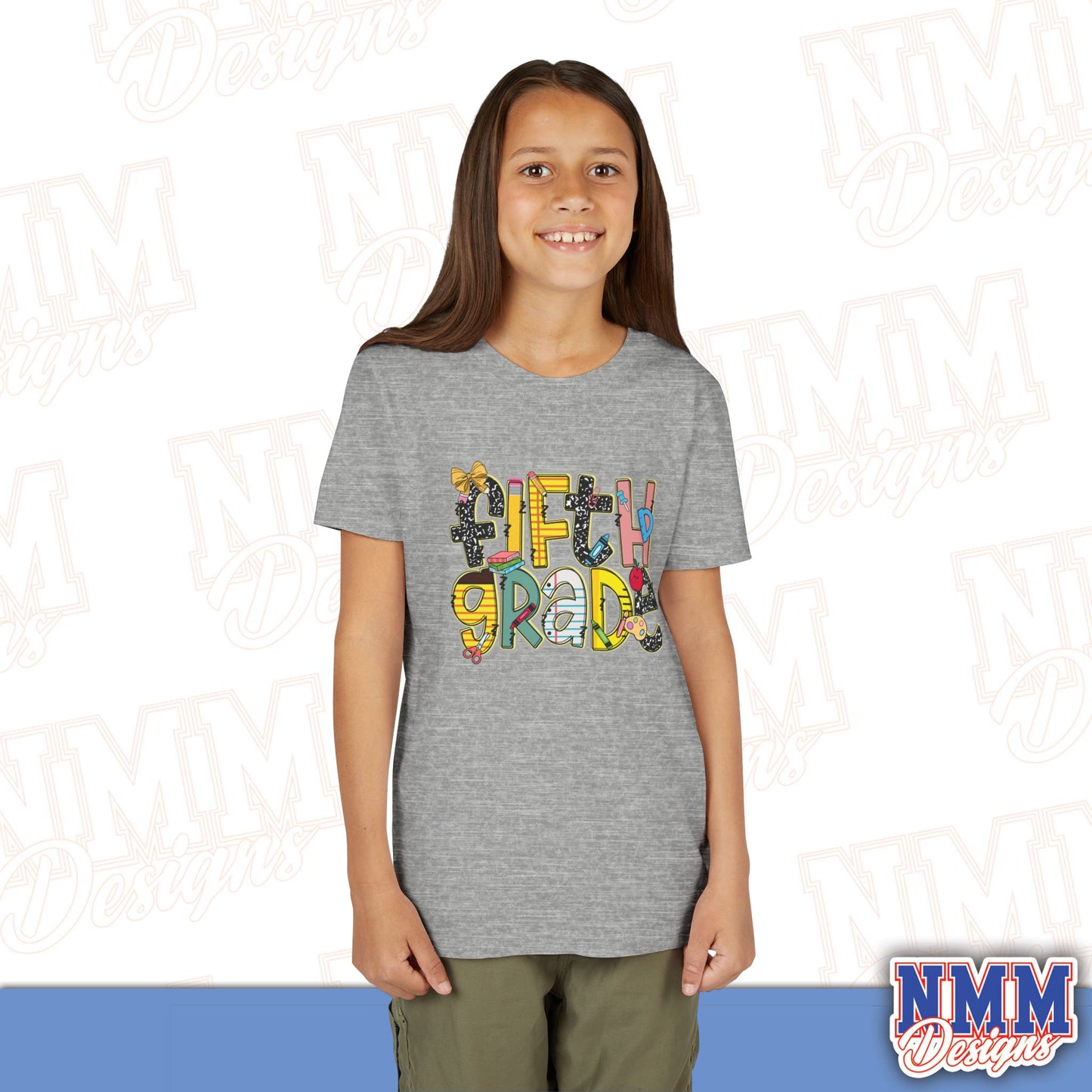 Copy of Fifth Grade Back to School Youth Shirt, Kids Sportswear, School Spirit Apparel, Back to School
