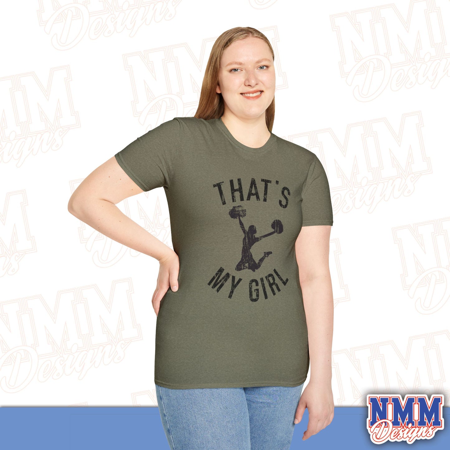 That's My Girl Cheer T-Shirt, Sports Tee, Active Lifestyle Wear, Cheerleading Apparel