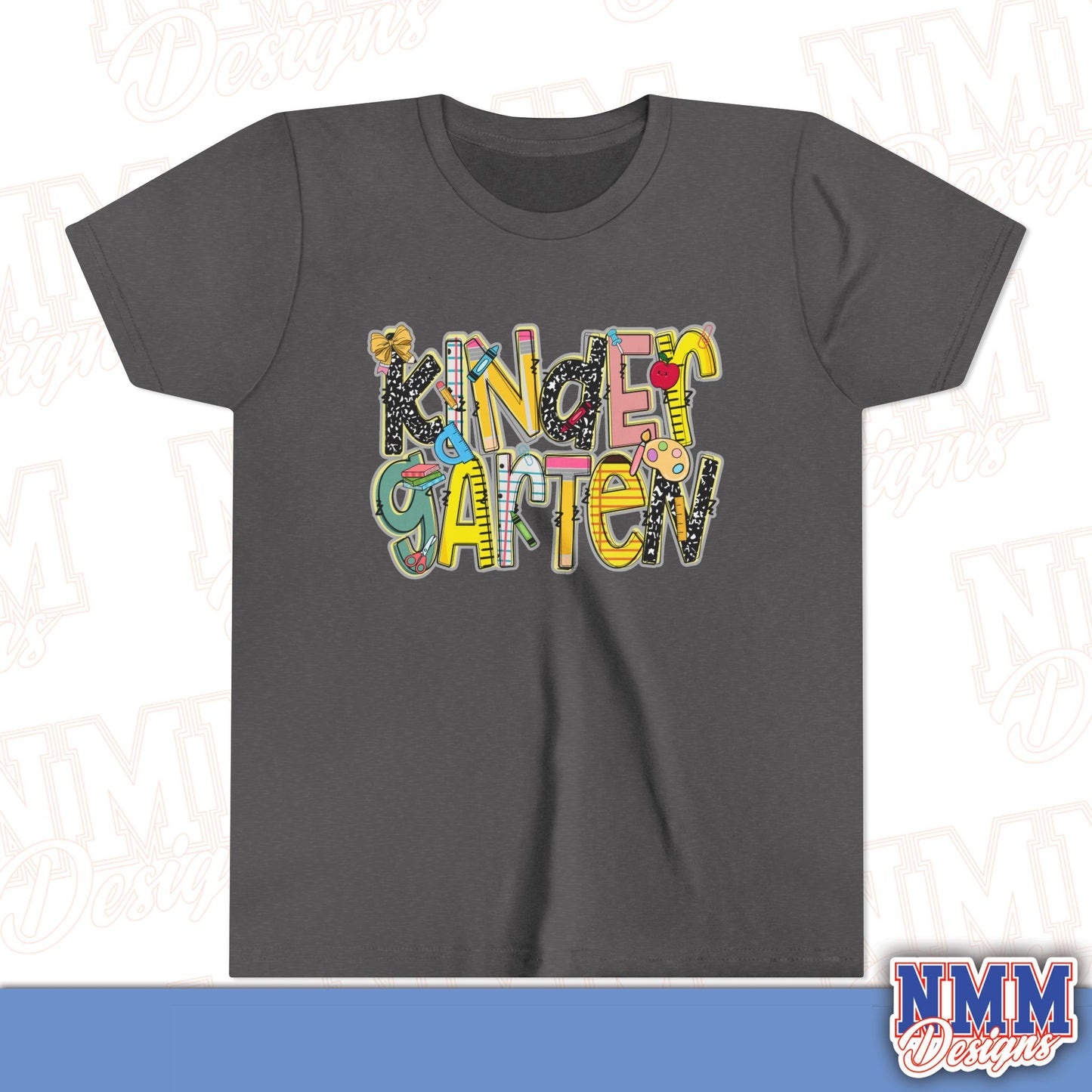 Kindergarten Back to School Youth Shirt, Kids Sportswear, School Spirit Apparel, Back to School