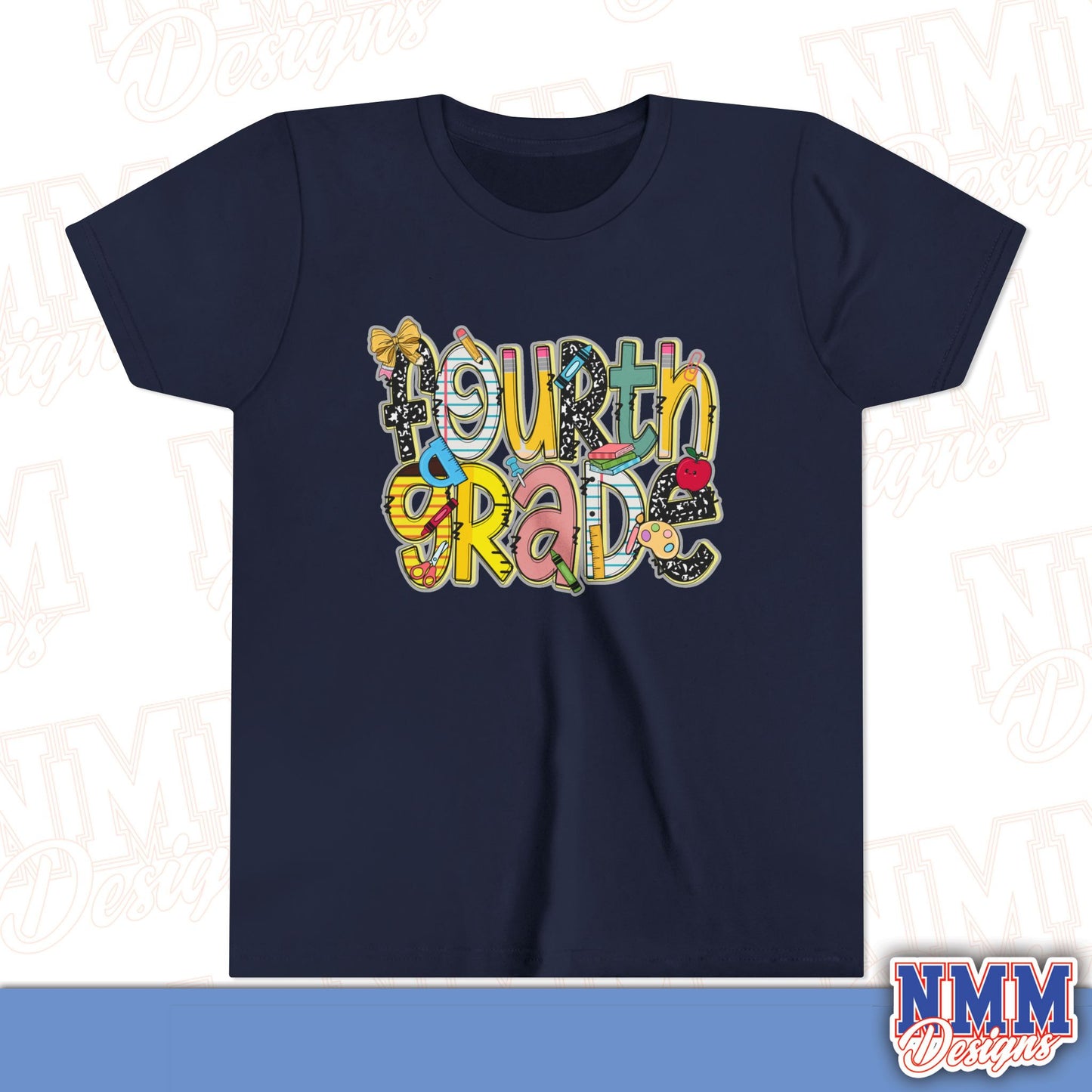 Fourth Grade Back to School Youth Shirt, Kids Sportswear, School Spirit Apparel, Back to School