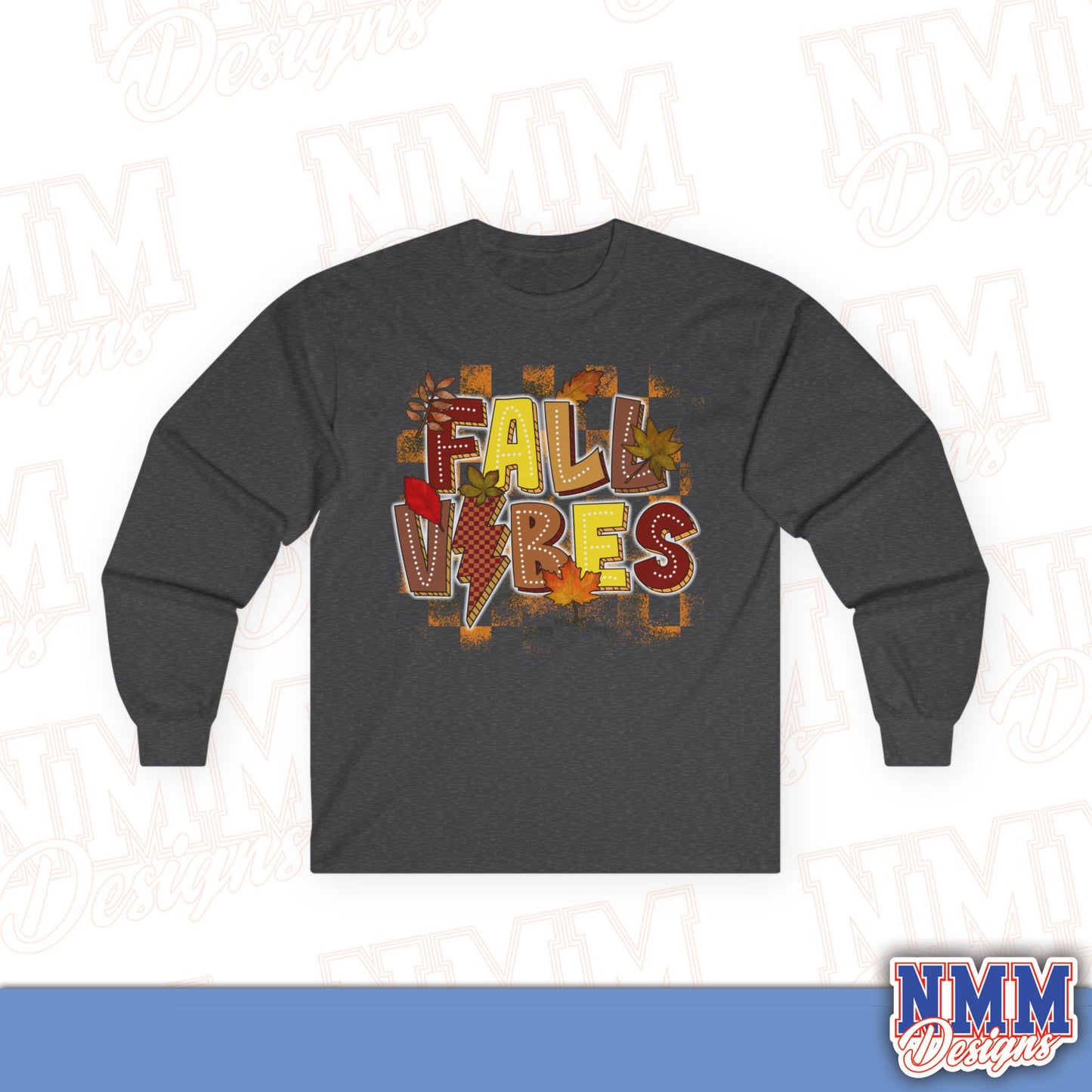 Fall Vibes Long Sleeve Tee, Cozy Autumn Shirt, Perfect for Thanksgiving, Seasonal Fashion, Gift for Fall Lovers, Unisex Cotton Top