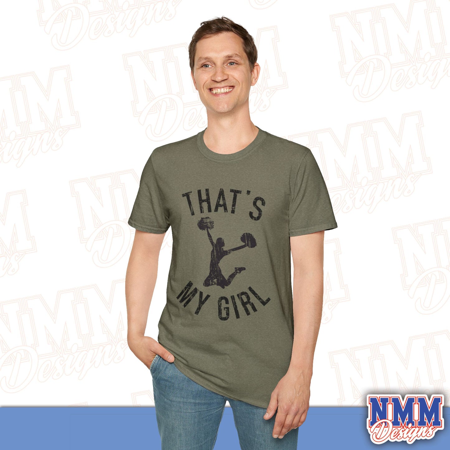 That's My Girl Cheer T-Shirt, Sports Tee, Active Lifestyle Wear, Cheerleading Apparel