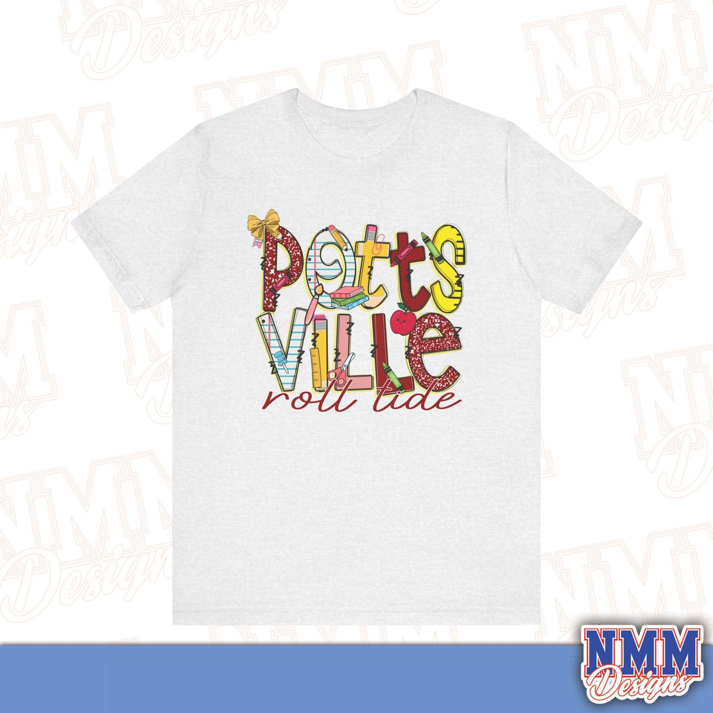 Pottsvile Crimson Tide Tee Shirt, Unisex Graphic T-Shirt, Casual Wear, Perfect for School Spirit, Gifts for Sports Fans, Summer Outfit