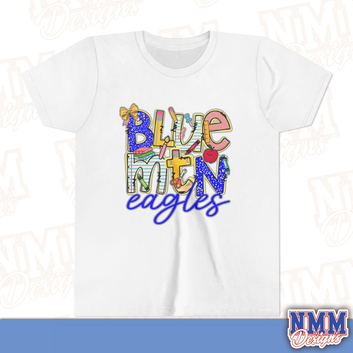Blue Mountain Eagles Youth Shirt, Kids Sportswear, School Spirit Apparel, Back to School