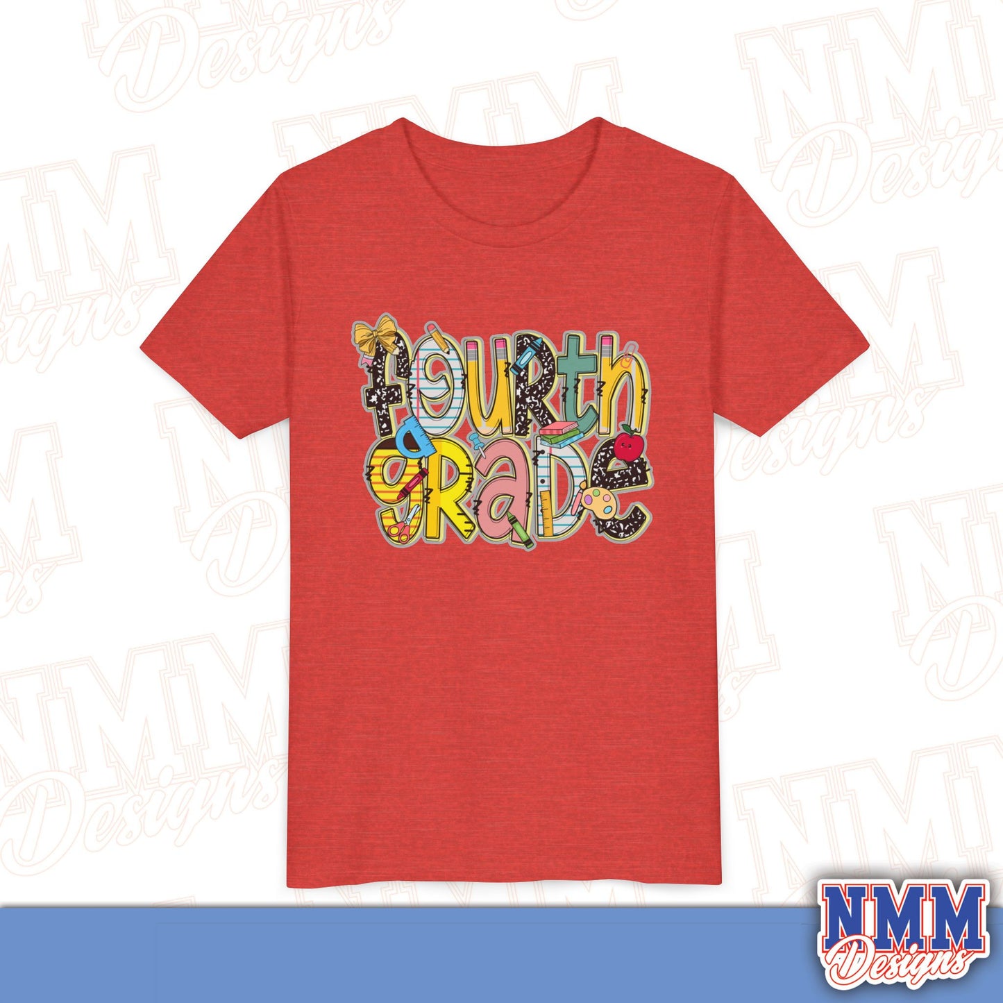 Fourth Grade Back to School Youth Shirt, Kids Sportswear, School Spirit Apparel, Back to School