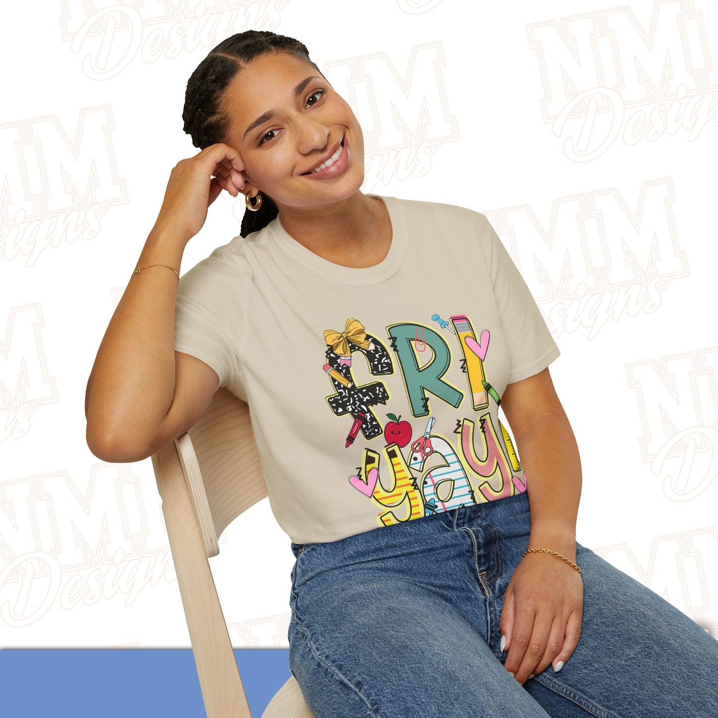 FRI-YAY Unisex Softstyle T-Shirt, Fun Graphic Tee, Weekend Vibe Shirt, Gift for Friends, Casual Wear, Celebration Outfit