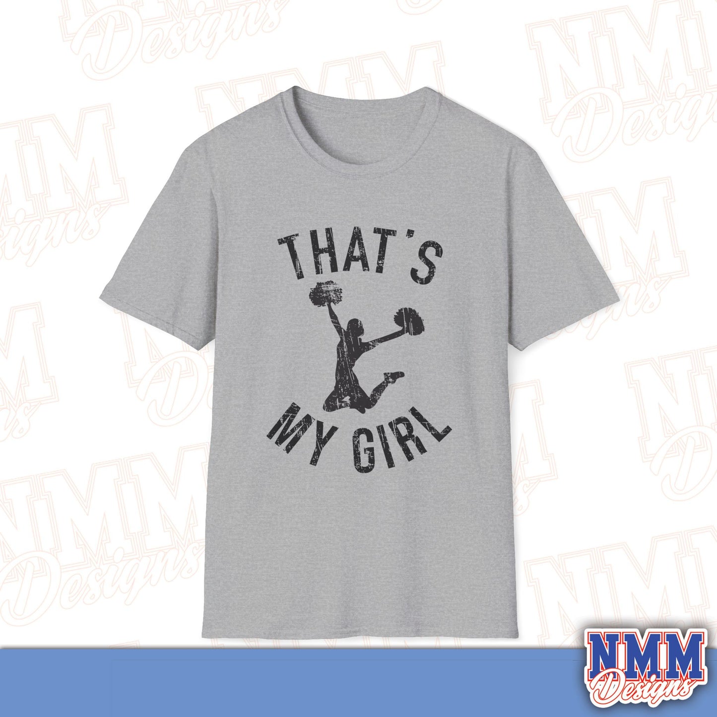 That's My Girl Cheer T-Shirt, Sports Tee, Active Lifestyle Wear, Cheerleading Apparel