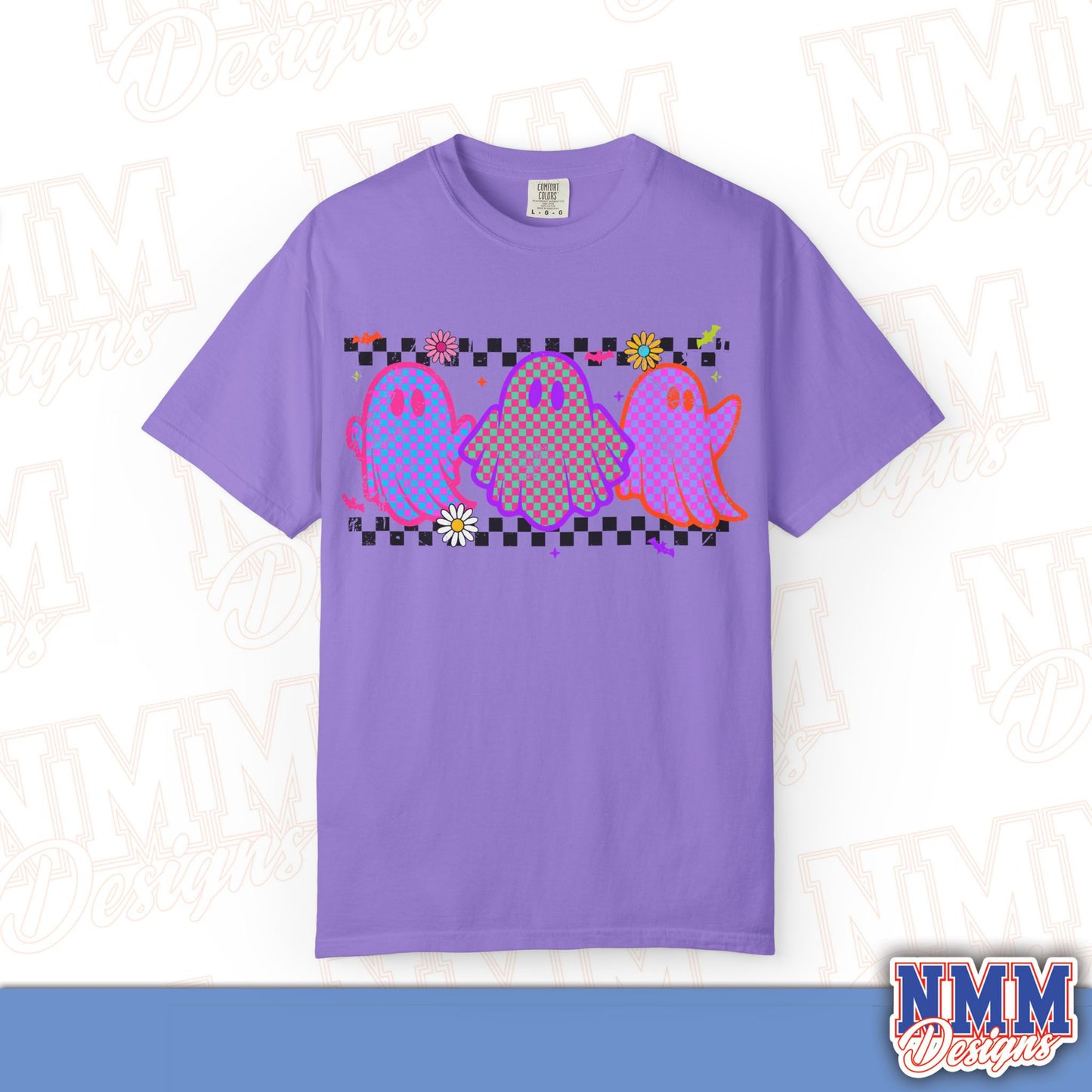 Colorful Ghosts Unisex T-Shirt - Fun Casual Wear, Halloween Costume, LGBTQ+ Pride Shirt, Gifts for Friends, Everyday Style