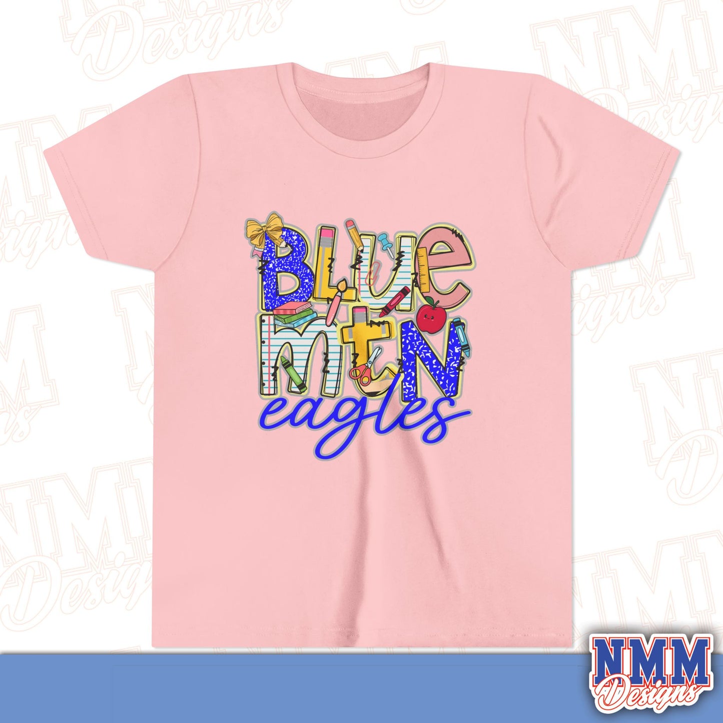 Blue Mountain Eagles Youth Shirt, Kids Sportswear, School Spirit Apparel, Back to School