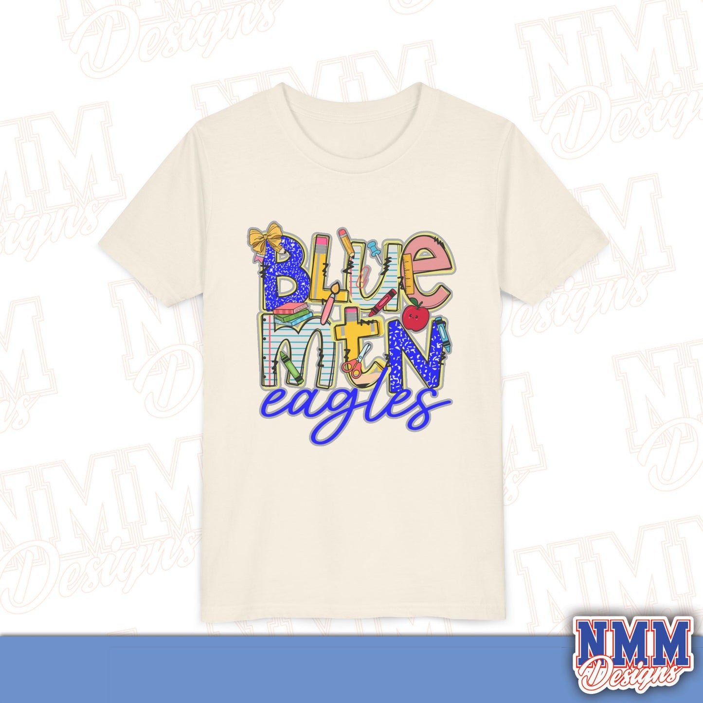 Blue Mountain Eagles Youth Shirt, Kids Sportswear, School Spirit Apparel, Back to School