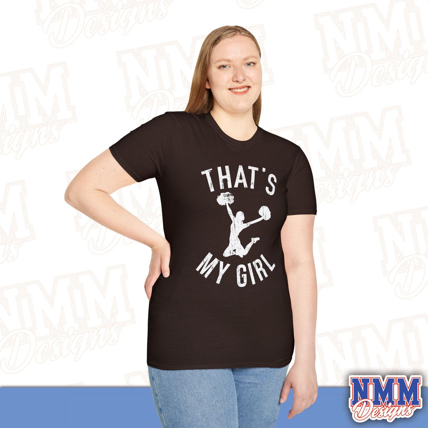That's My Girl Cheer T-Shirt, Sports Tee, Active Lifestyle Wear, Cheerleading Apparel