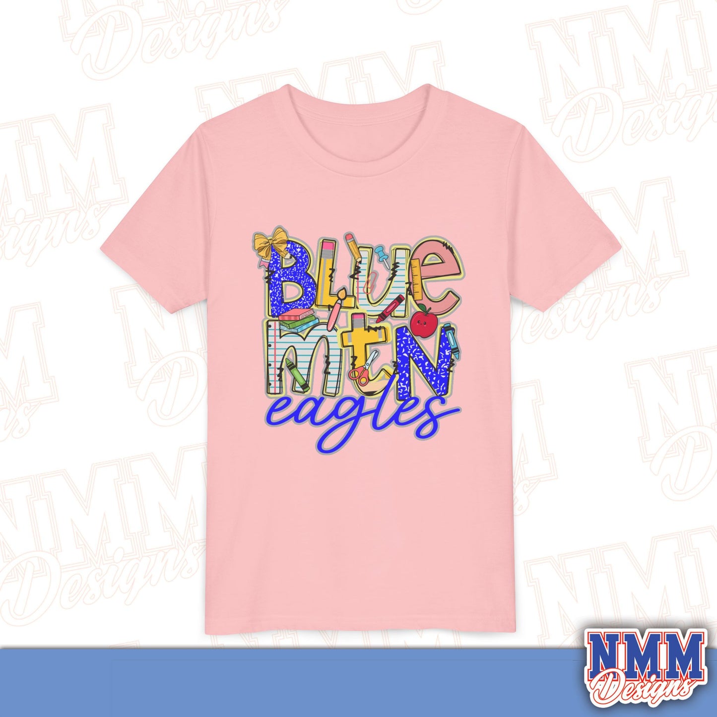 Blue Mountain Eagles Youth Shirt, Kids Sportswear, School Spirit Apparel, Back to School