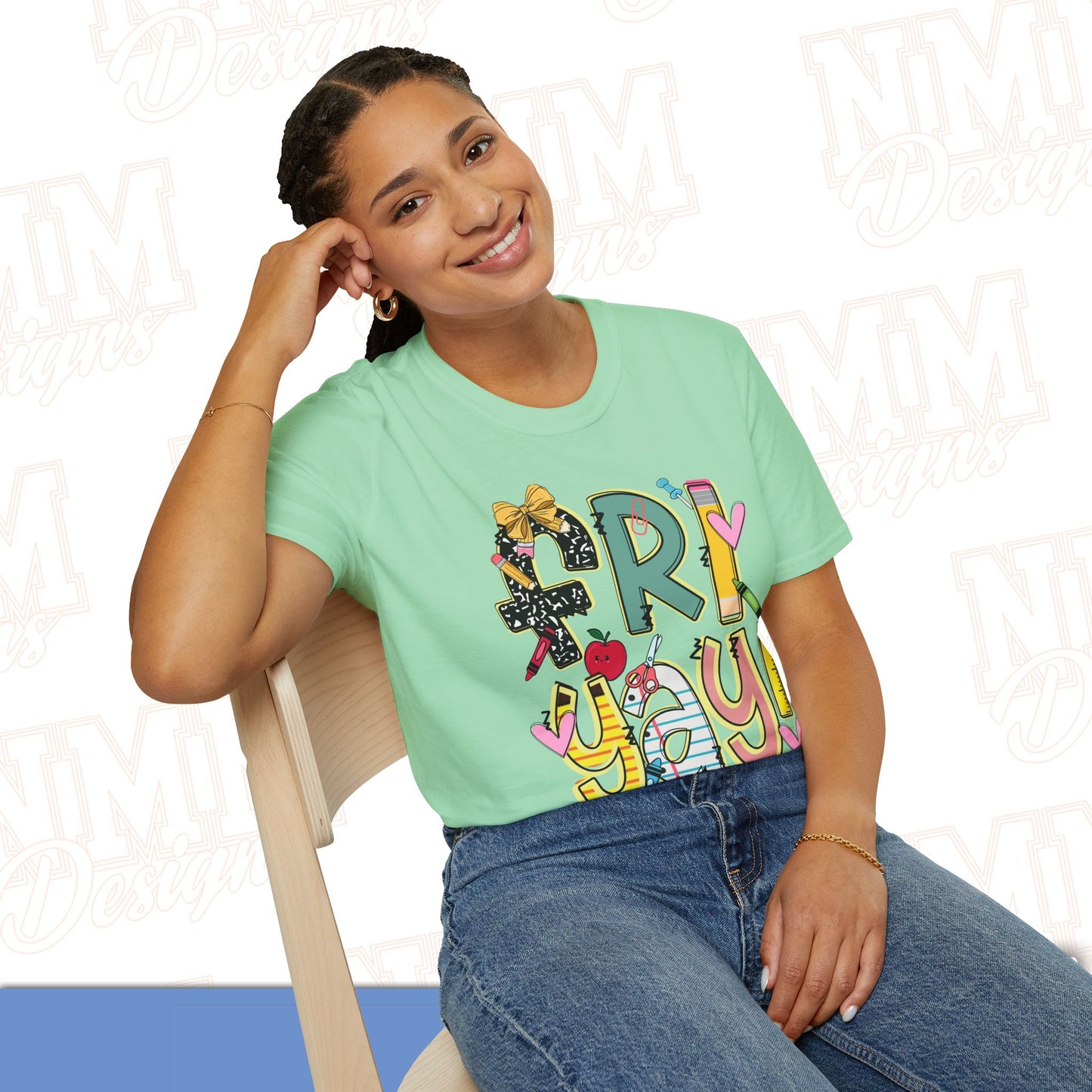 FRI-YAY Unisex Softstyle T-Shirt, Fun Graphic Tee, Weekend Vibe Shirt, Gift for Friends, Casual Wear, Celebration Outfit