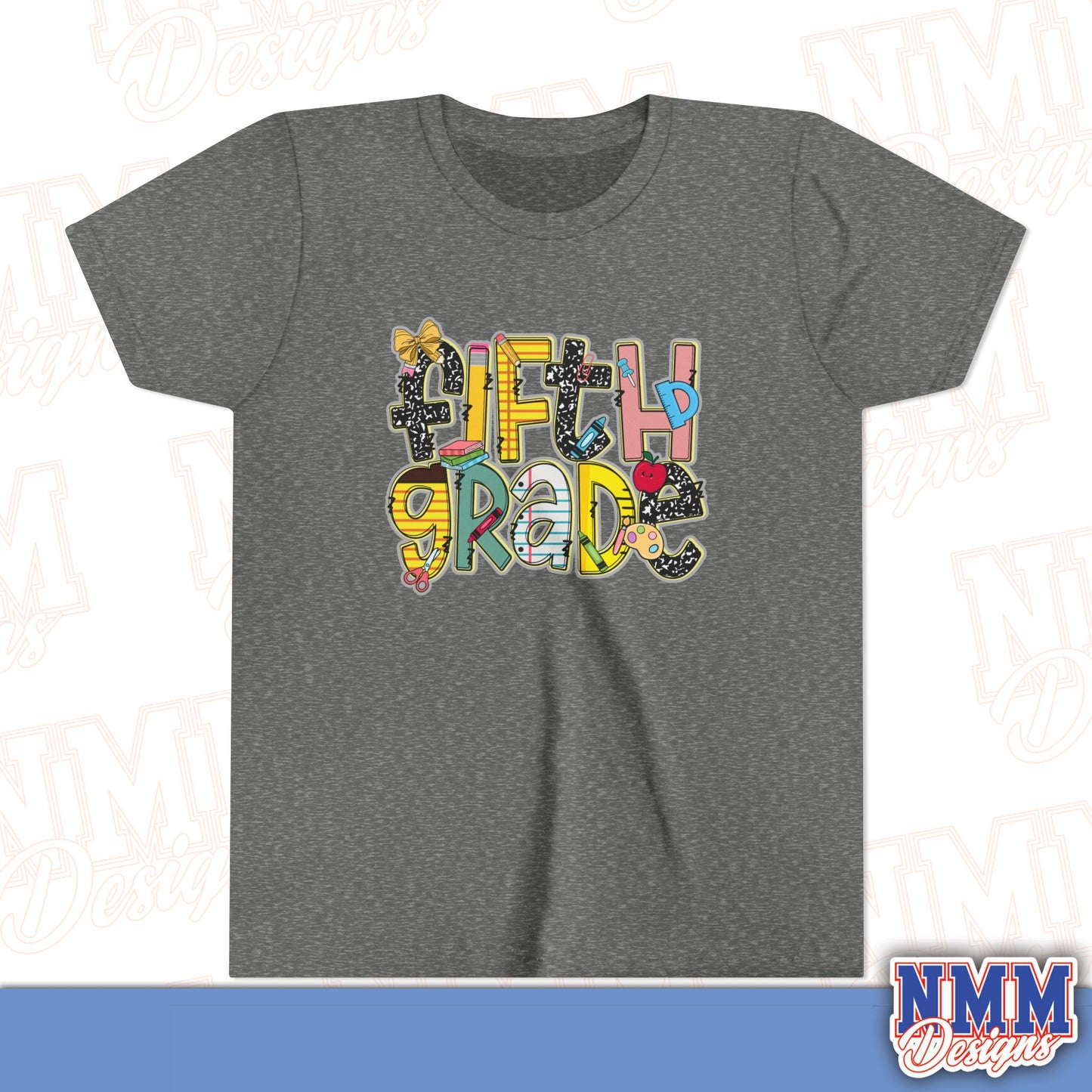 Copy of Fifth Grade Back to School Youth Shirt, Kids Sportswear, School Spirit Apparel, Back to School