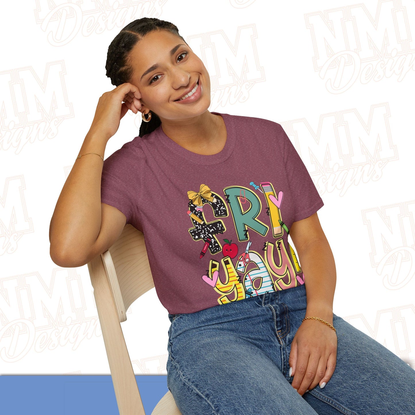 FRI-YAY Unisex Softstyle T-Shirt, Fun Graphic Tee, Weekend Vibe Shirt, Gift for Friends, Casual Wear, Celebration Outfit