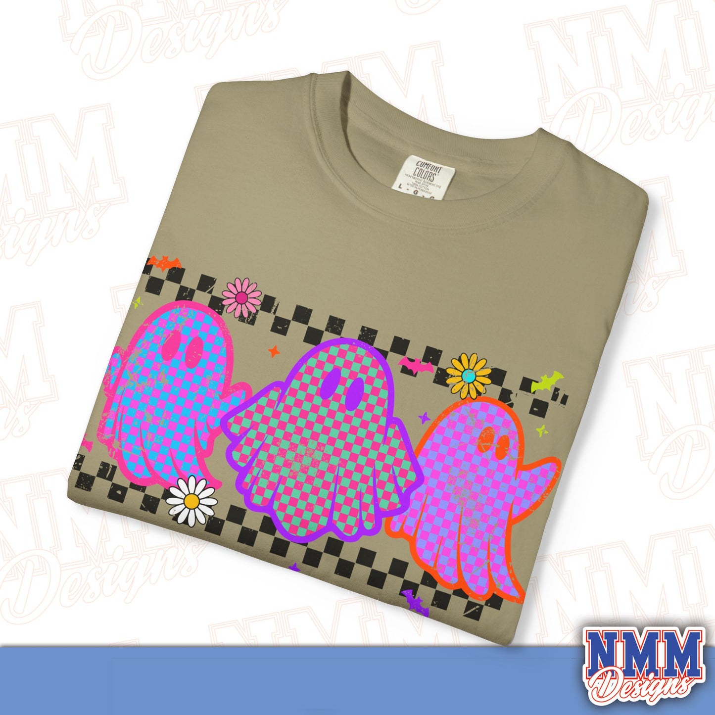 Colorful Ghosts Unisex T-Shirt - Fun Casual Wear, Halloween Costume, LGBTQ+ Pride Shirt, Gifts for Friends, Everyday Style