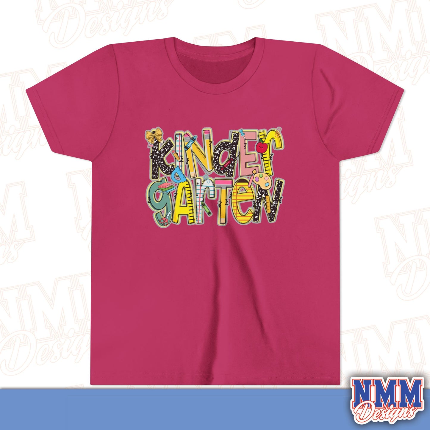 Kindergarten Back to School Youth Shirt, Kids Sportswear, School Spirit Apparel, Back to School