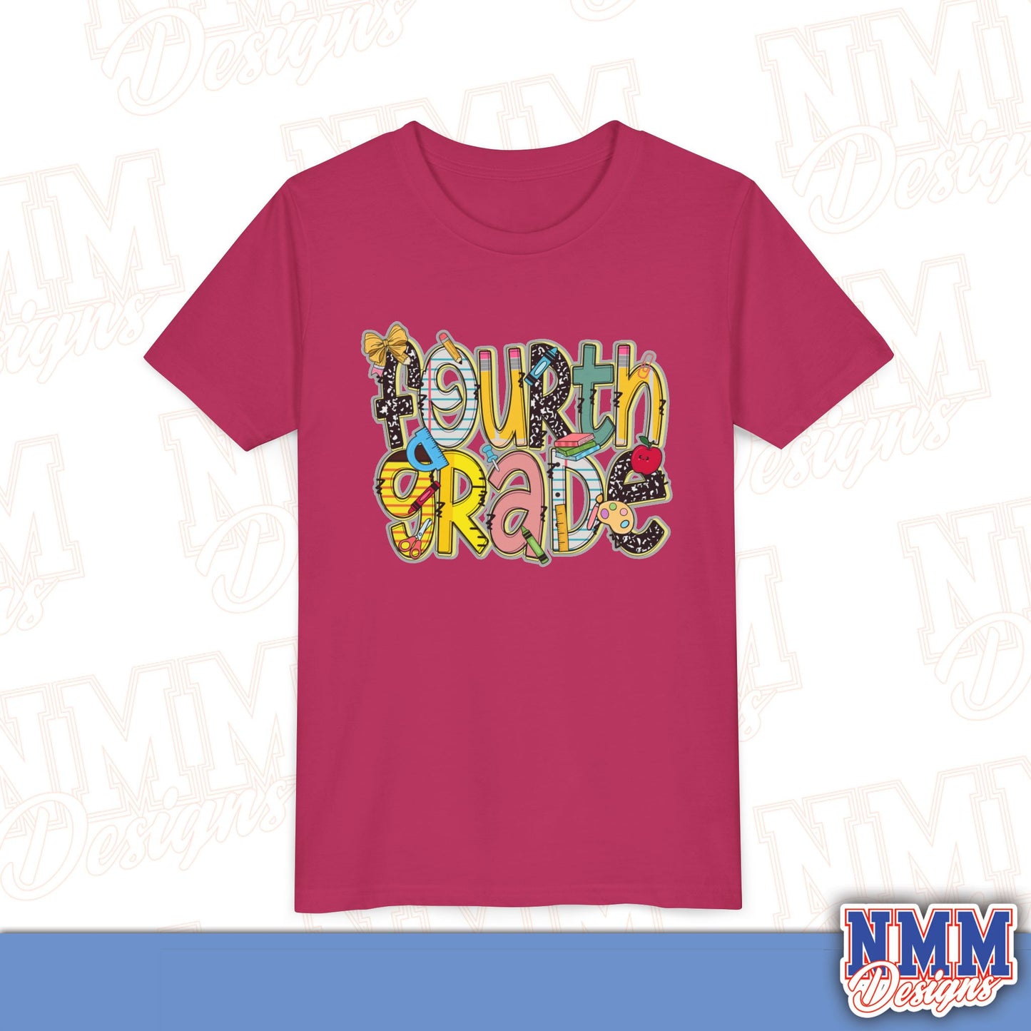 Fourth Grade Back to School Youth Shirt, Kids Sportswear, School Spirit Apparel, Back to School