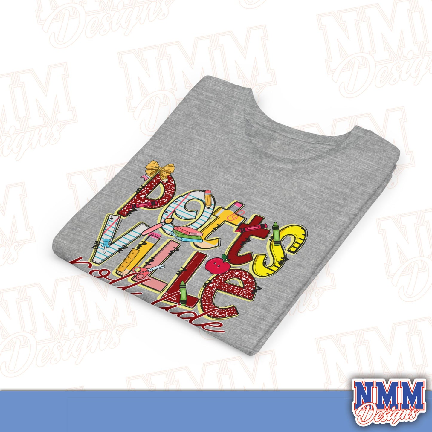 Pottsville Crimson Tide Youth Shirt, Kids Sportswear, School Spirit Apparel, Back to School