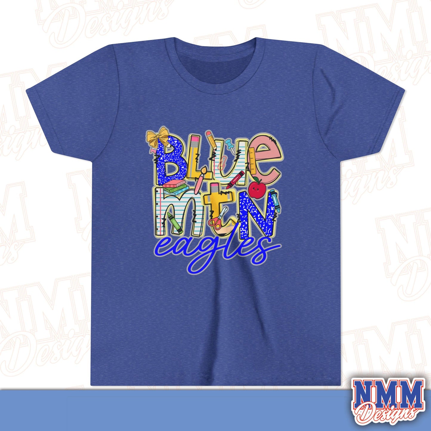 Blue Mountain Eagles Youth Shirt, Kids Sportswear, School Spirit Apparel, Back to School