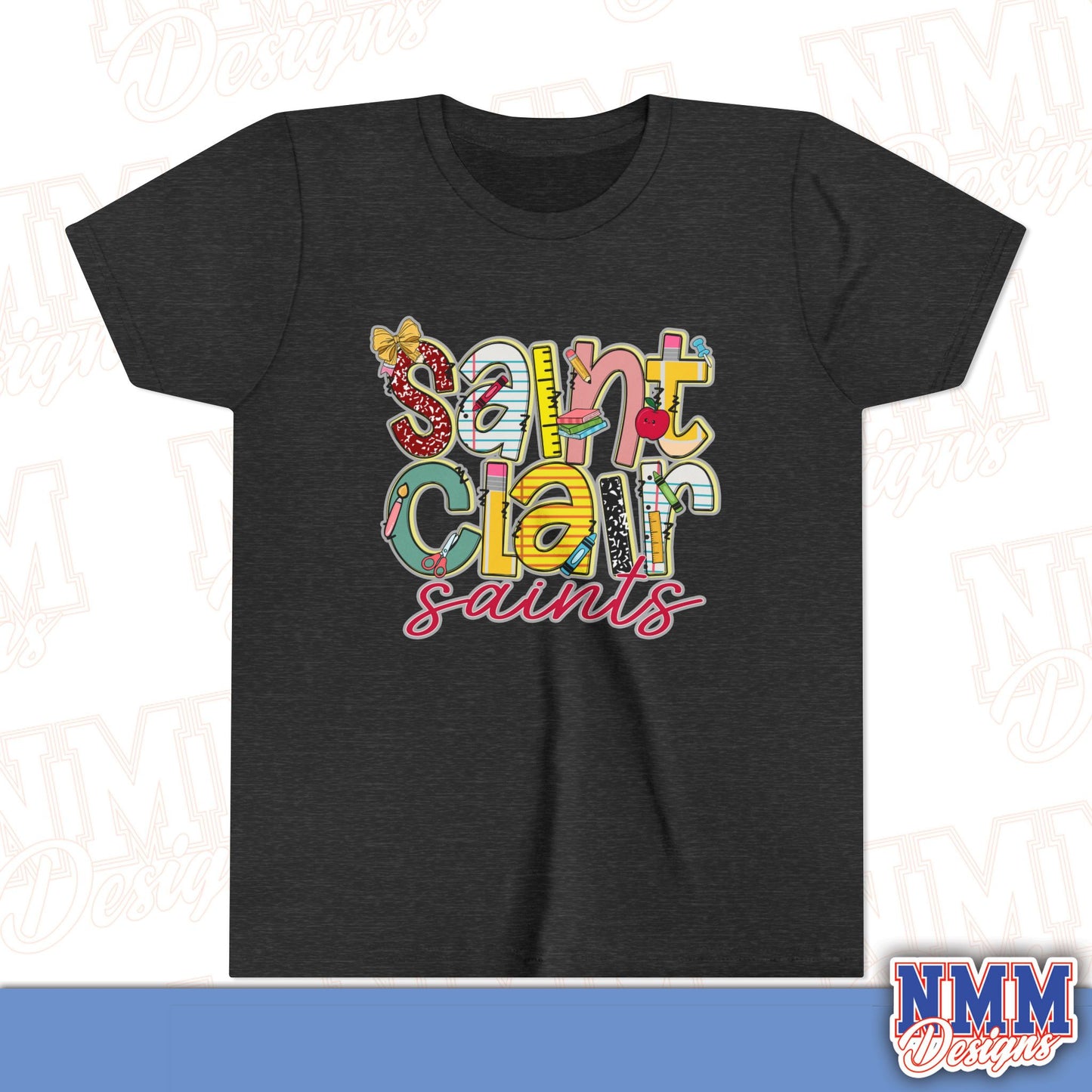 Saint Clair School Youth Shirt, Kids Sportswear, School Spirit Apparel, Back to School