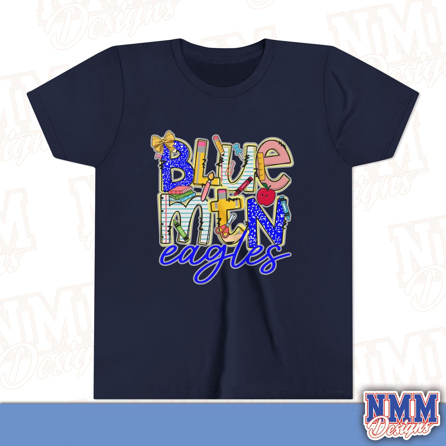 Blue Mountain Eagles Youth Shirt, Kids Sportswear, School Spirit Apparel, Back to School