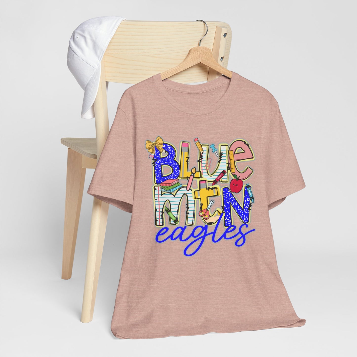 Blue Mountain Eagles Tee Shirt, Unisex Graphic T-Shirt, Casual Wear, Perfect for School Spirit, Gifts for Sports Fans, Summer Outfit