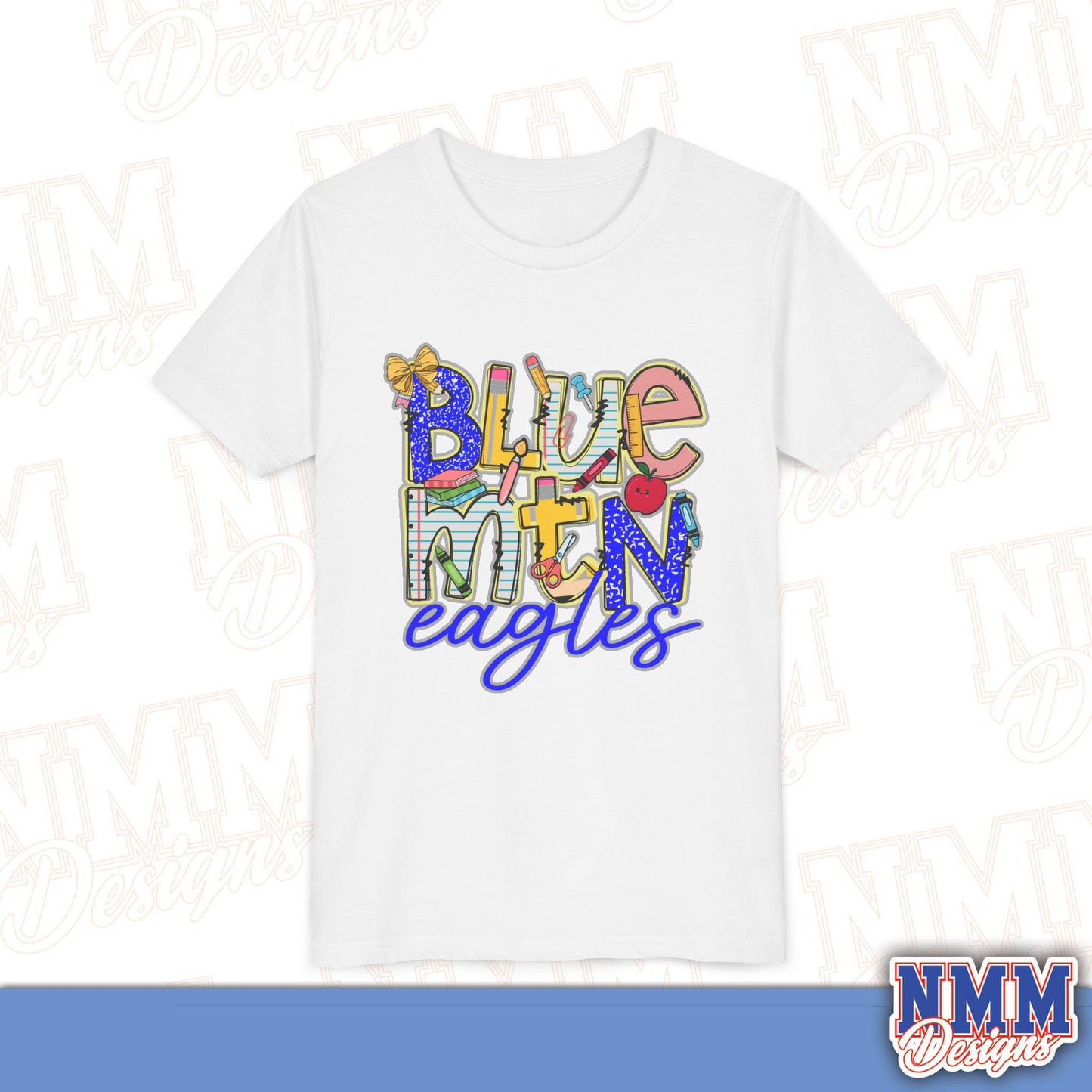 Blue Mountain Eagles Youth Shirt, Kids Sportswear, School Spirit Apparel, Back to School